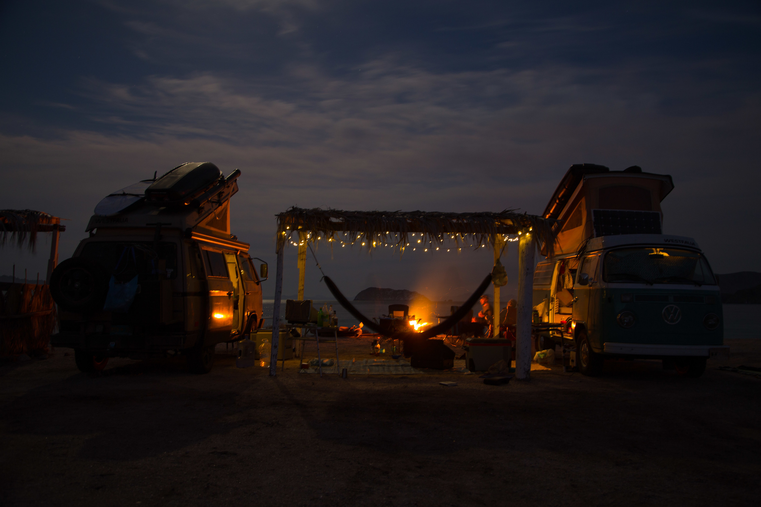 We had a great fire and dinner that night.