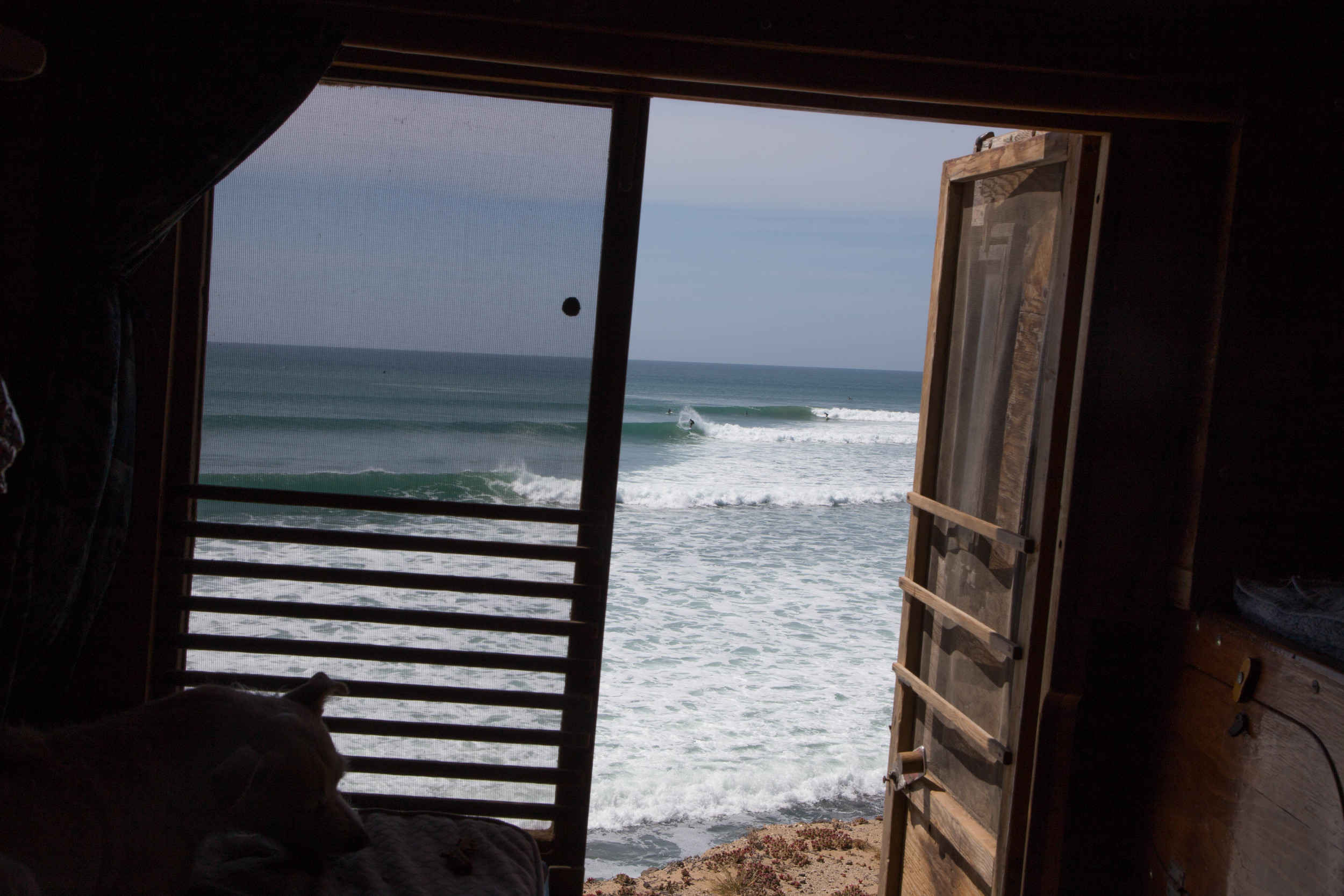 View from the back of Glenn's Van.