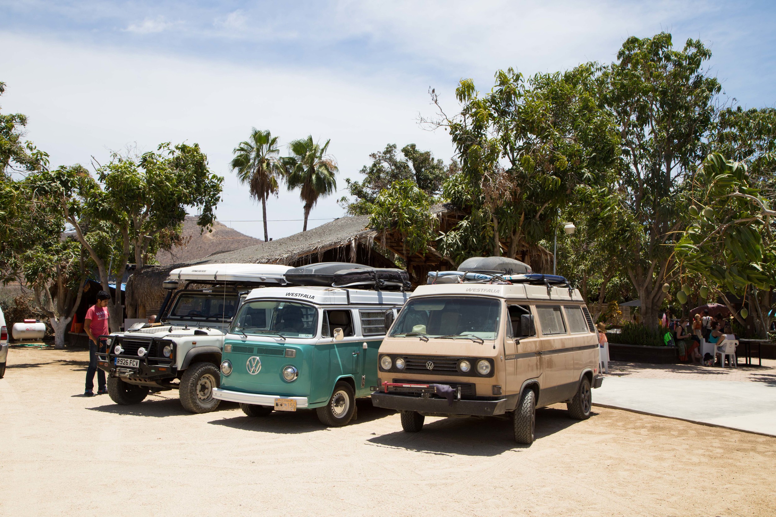 We also met with Benji, outside of Baja Beans here. He has traveled from England to Alaska via Russia and other Asia countries all alone. He is now on the way to the southern tip of South America as well. Check him out, http://www.cornwall2capehorn.com/