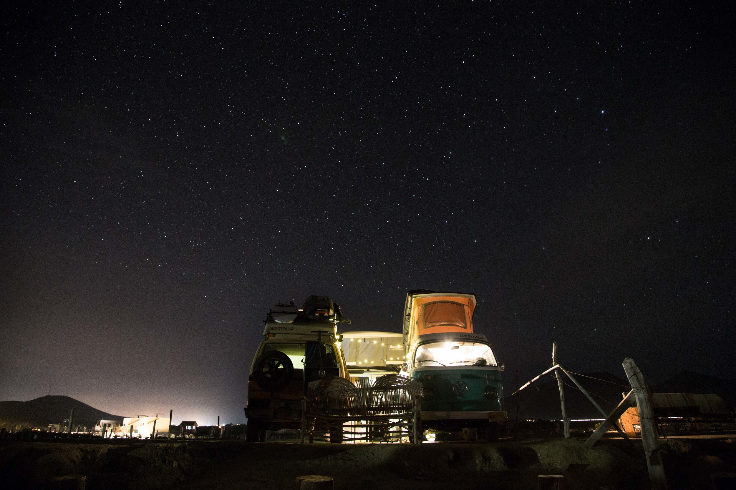 We camped with him one night, he has a pop top as well!