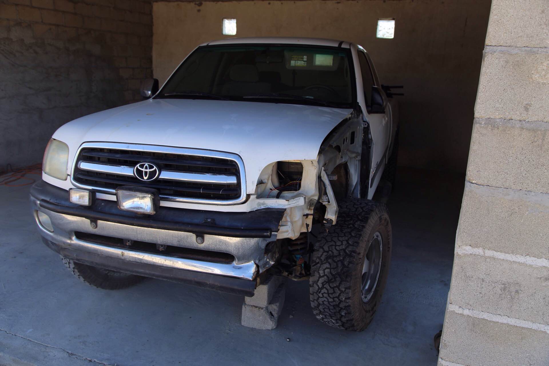 One of the trucks at the Tampa Del Burro did not fare to well.