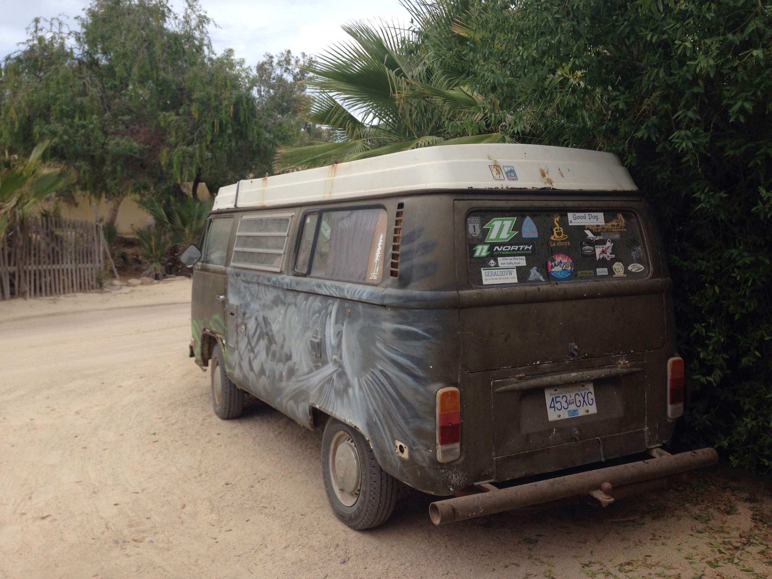 We spotted this Westy from BC parked at a hotel in town. 