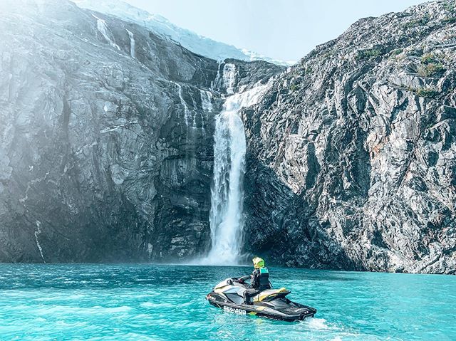 As lifetime Alaskans we are always looking for a new way to bask in the glory of our beautiful state. Mission accomplished! Jet skiing 60 miles through Prince William Sound around glacier and waterfalls was an unreal way to spend the day.