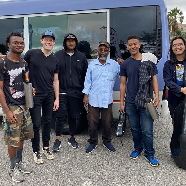 Many thanks to our wonderful jitney driver Mr.Huey! Thank you @bird_percussionist, Dion Johnson, and Navarro for sharing their amazing talent with the WarpTrio🥁🎤Thank you @adchiz, the man behind the scene capturing 🎥. Also many thanks to @tourismt