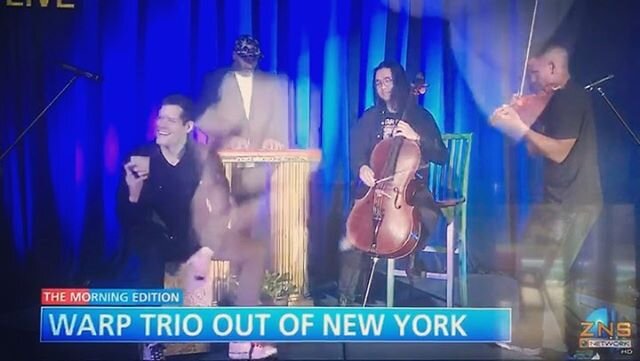 #WarpTrio Live🎥 Morning Edition on ZNS Bahamas Network. You guys are awesome🙌 thanks @znsbahamas for featuring the WarpTrio🤩
-
-
-
 #bahamas #live #music #chambermuaic #violin #cello #piano #cajon #drums #jazz #reggae #tour #zns #nassau