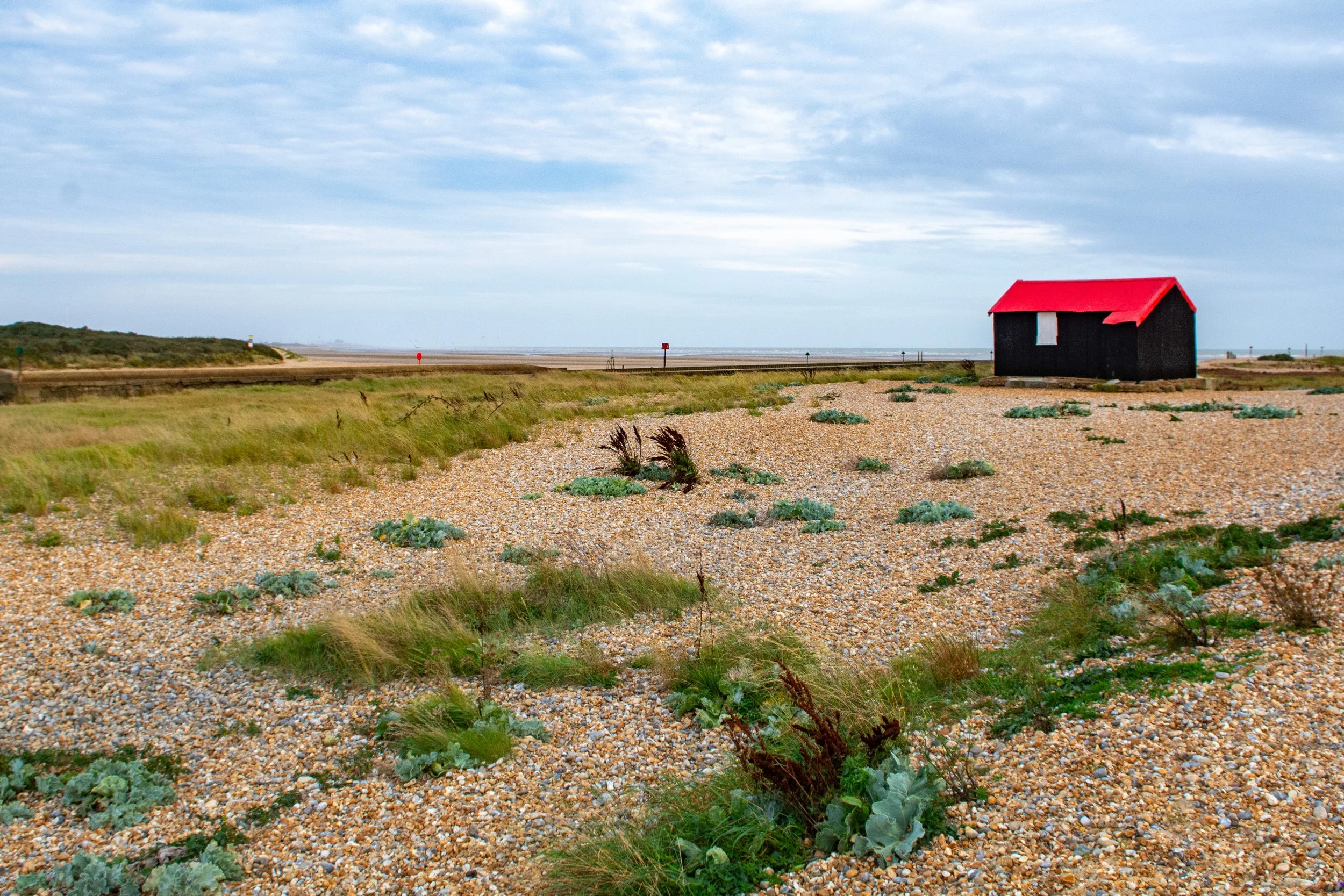 54.Rye beach with fishermans hut.jpg