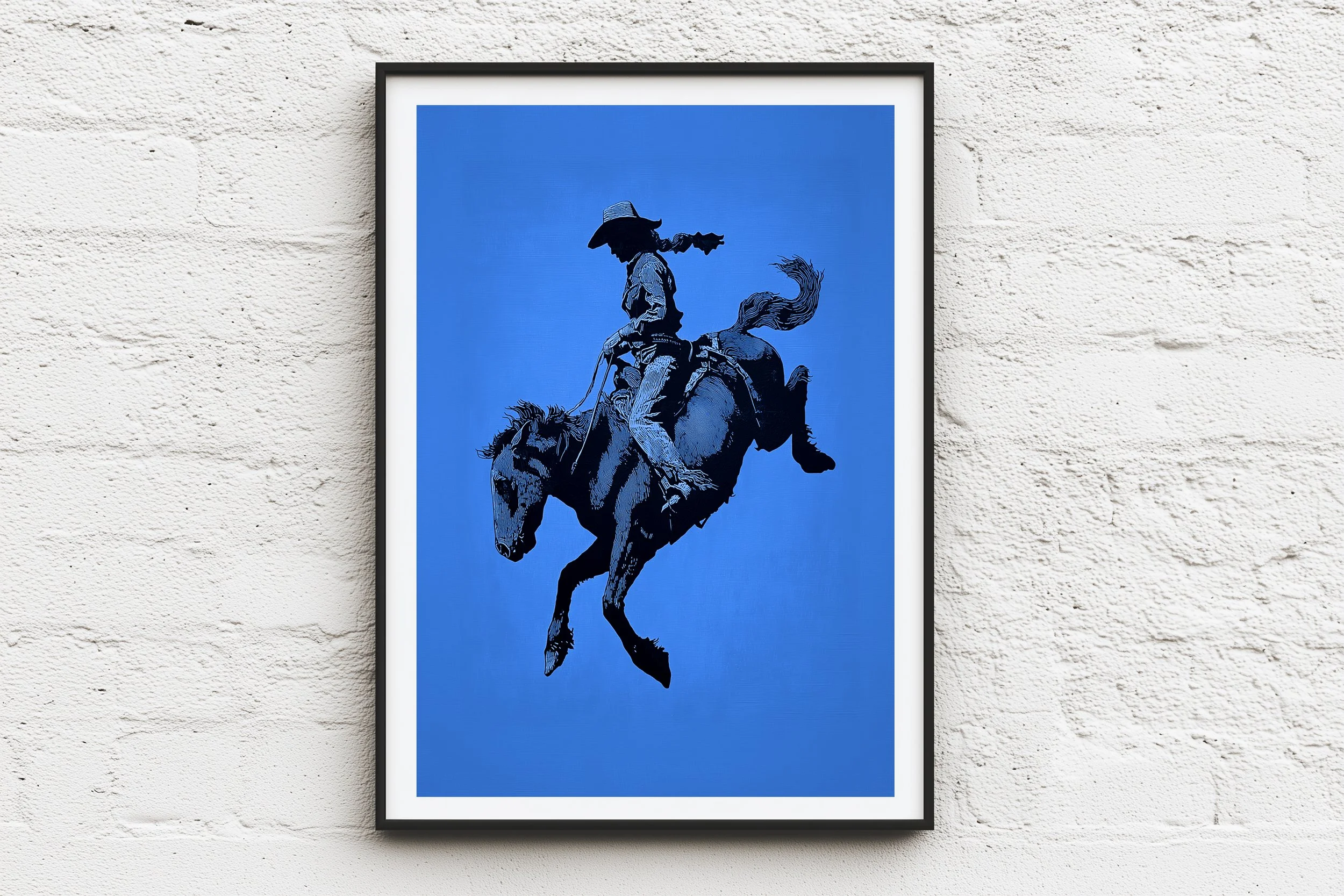 cowgirl rodeo framed.jpg