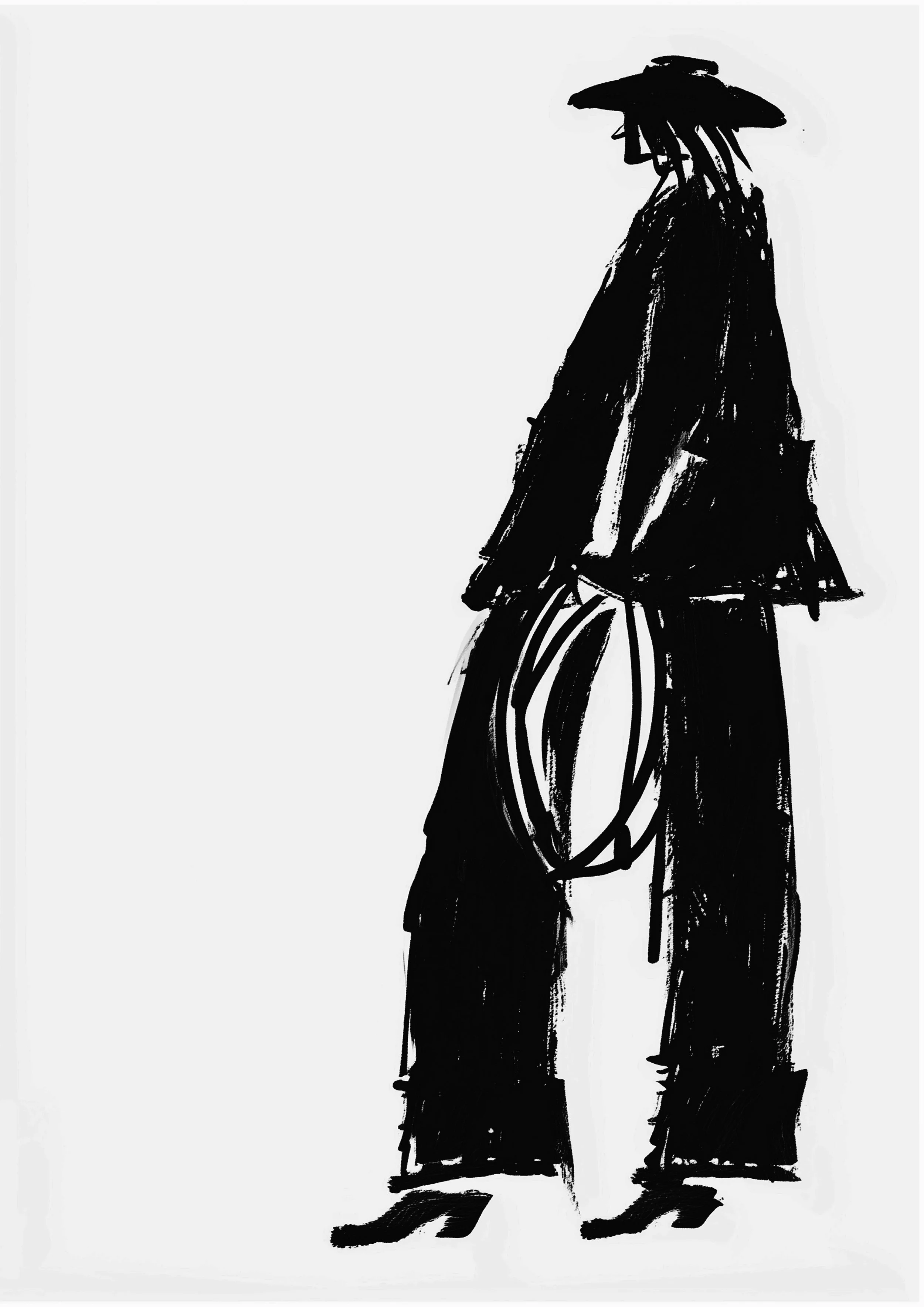 Abstract cow girl black and white.jpg