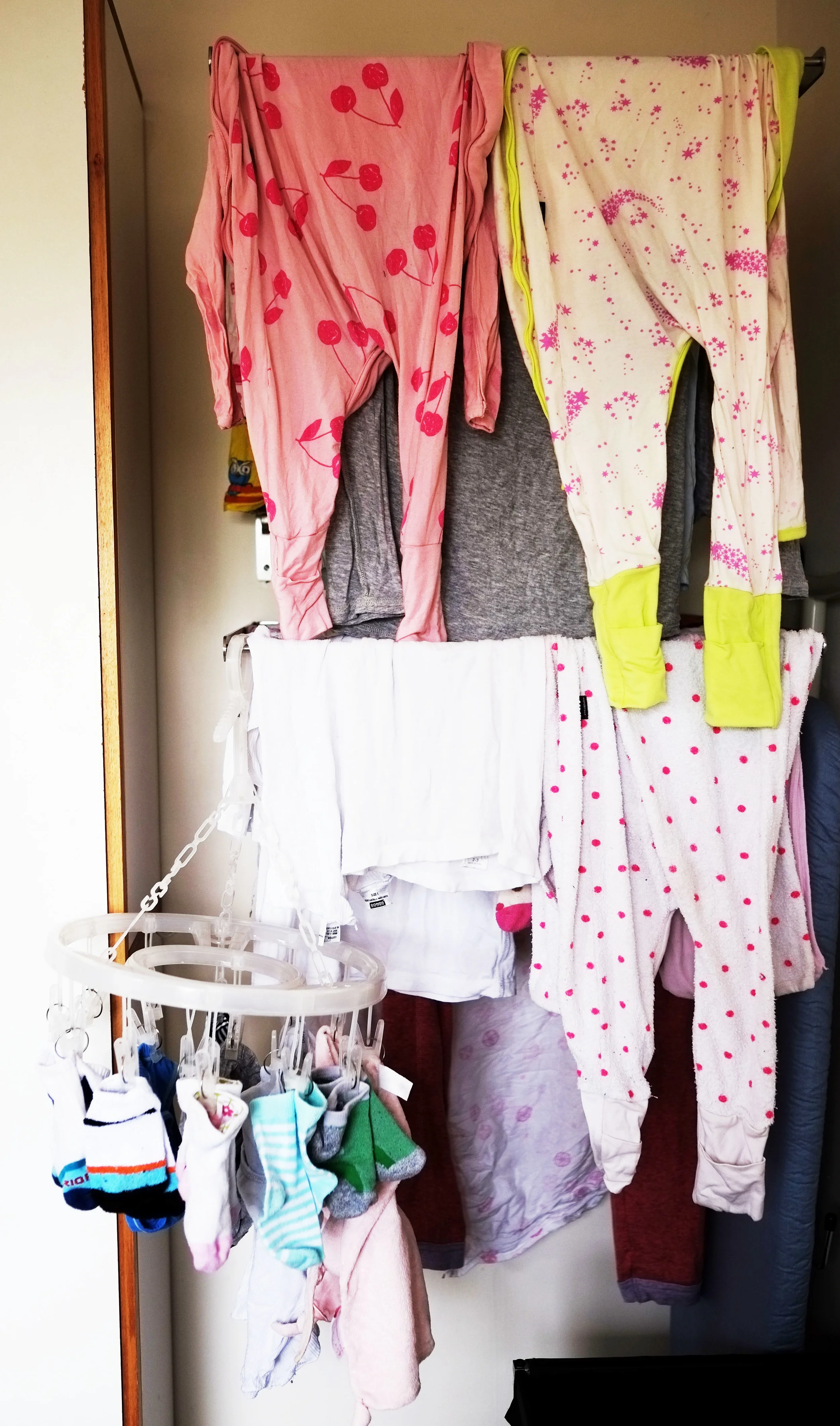 Hanging clothes