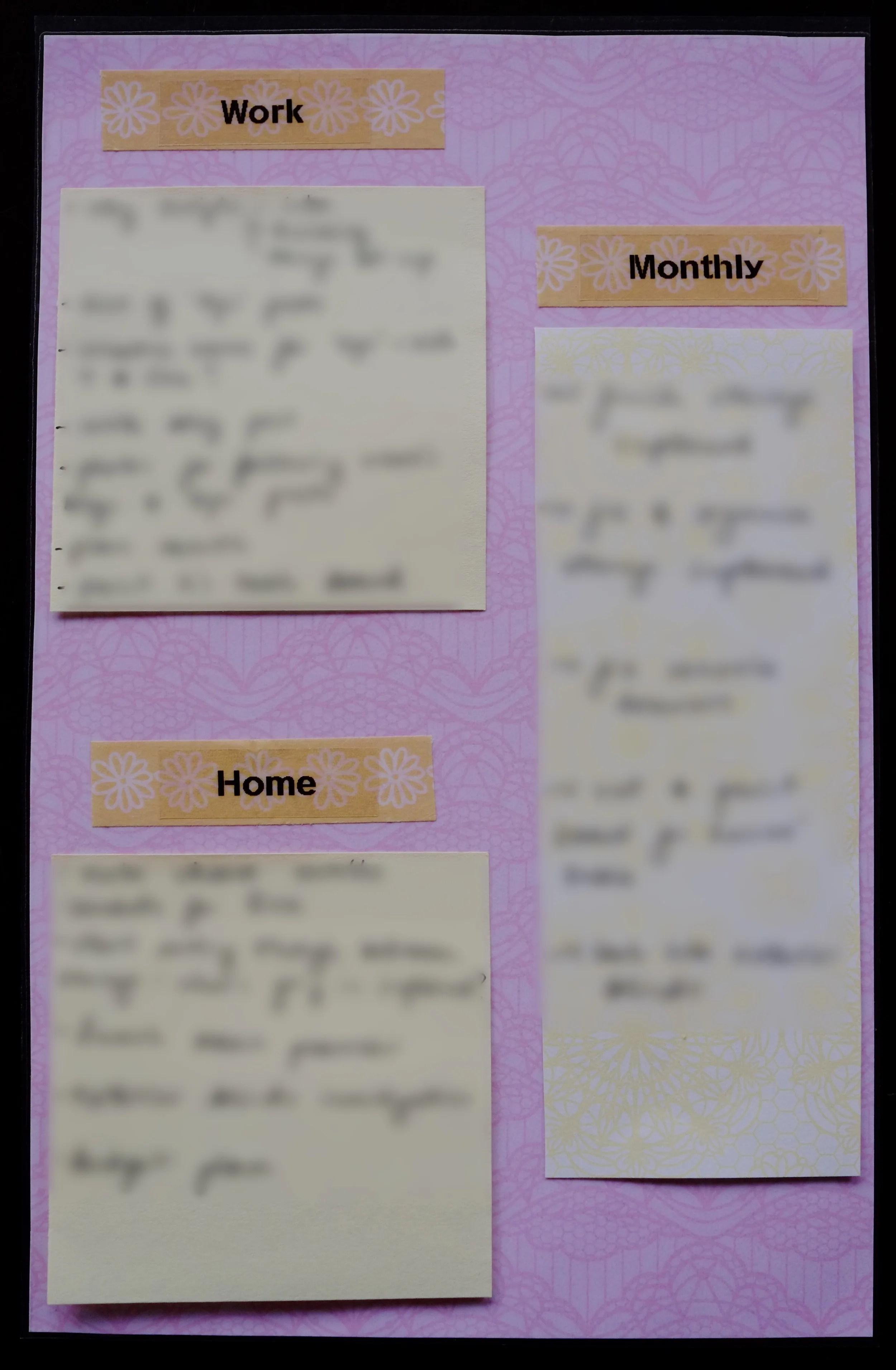 planning out the month