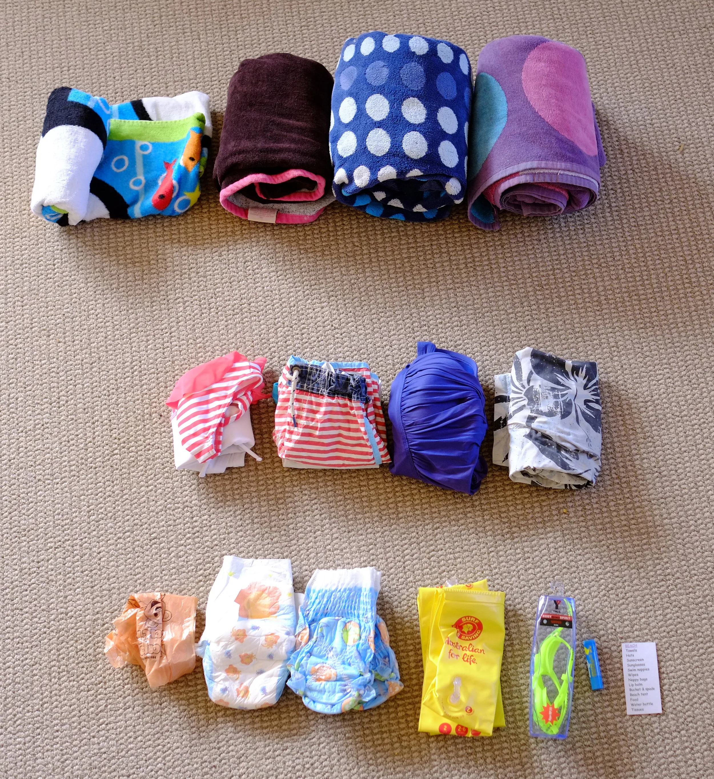 Bag contents