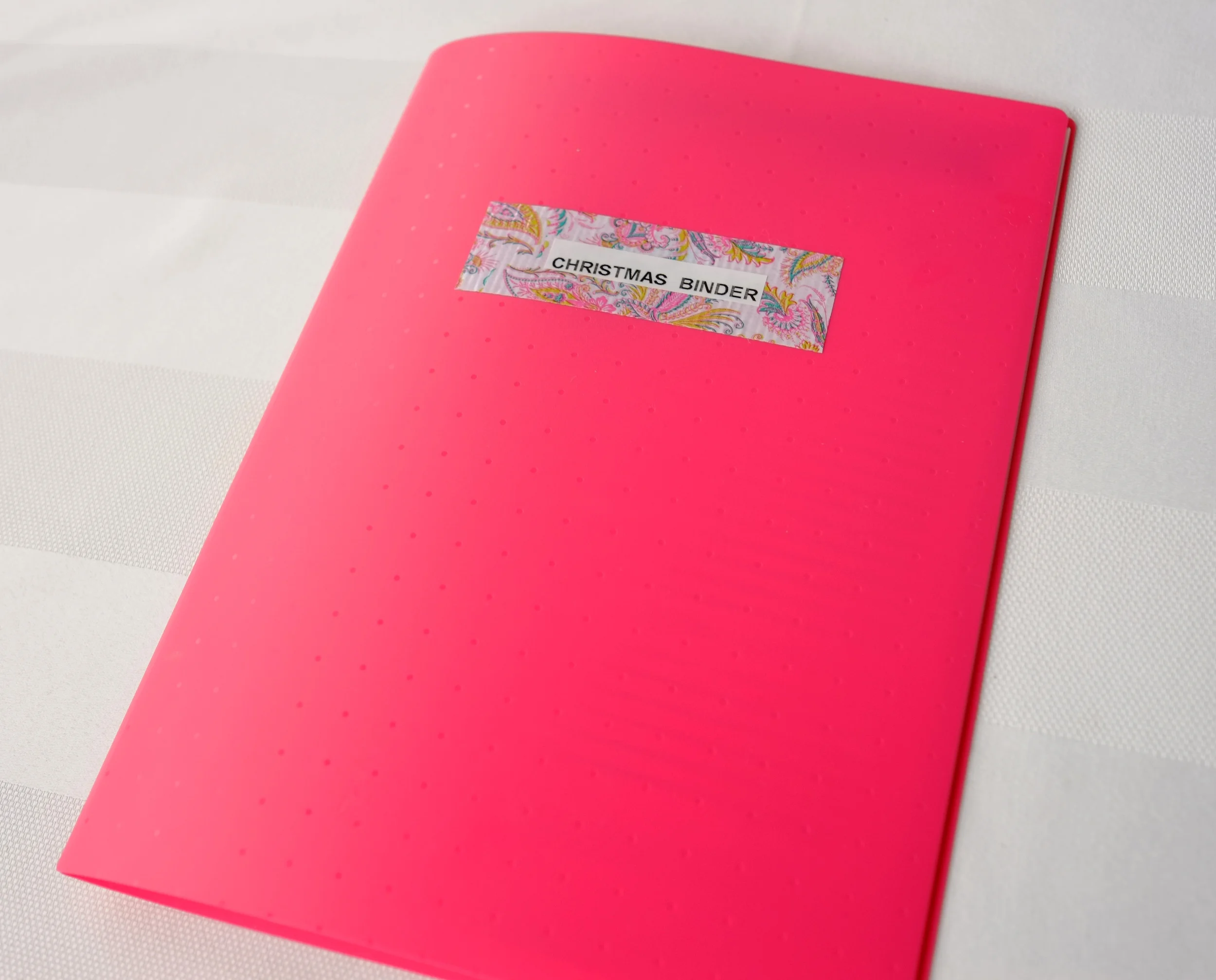 Christmas binder