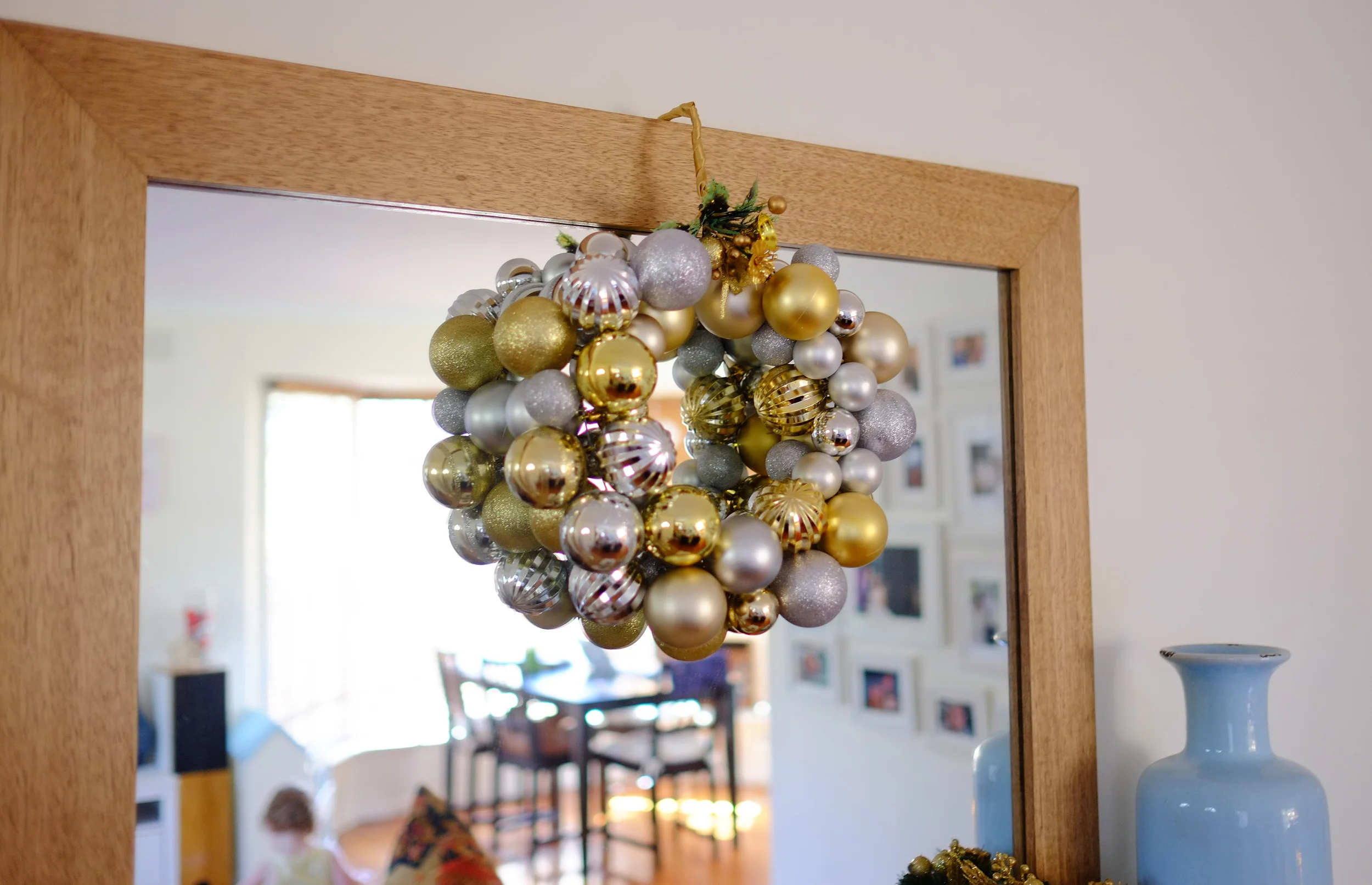 Christmas ornament wreath