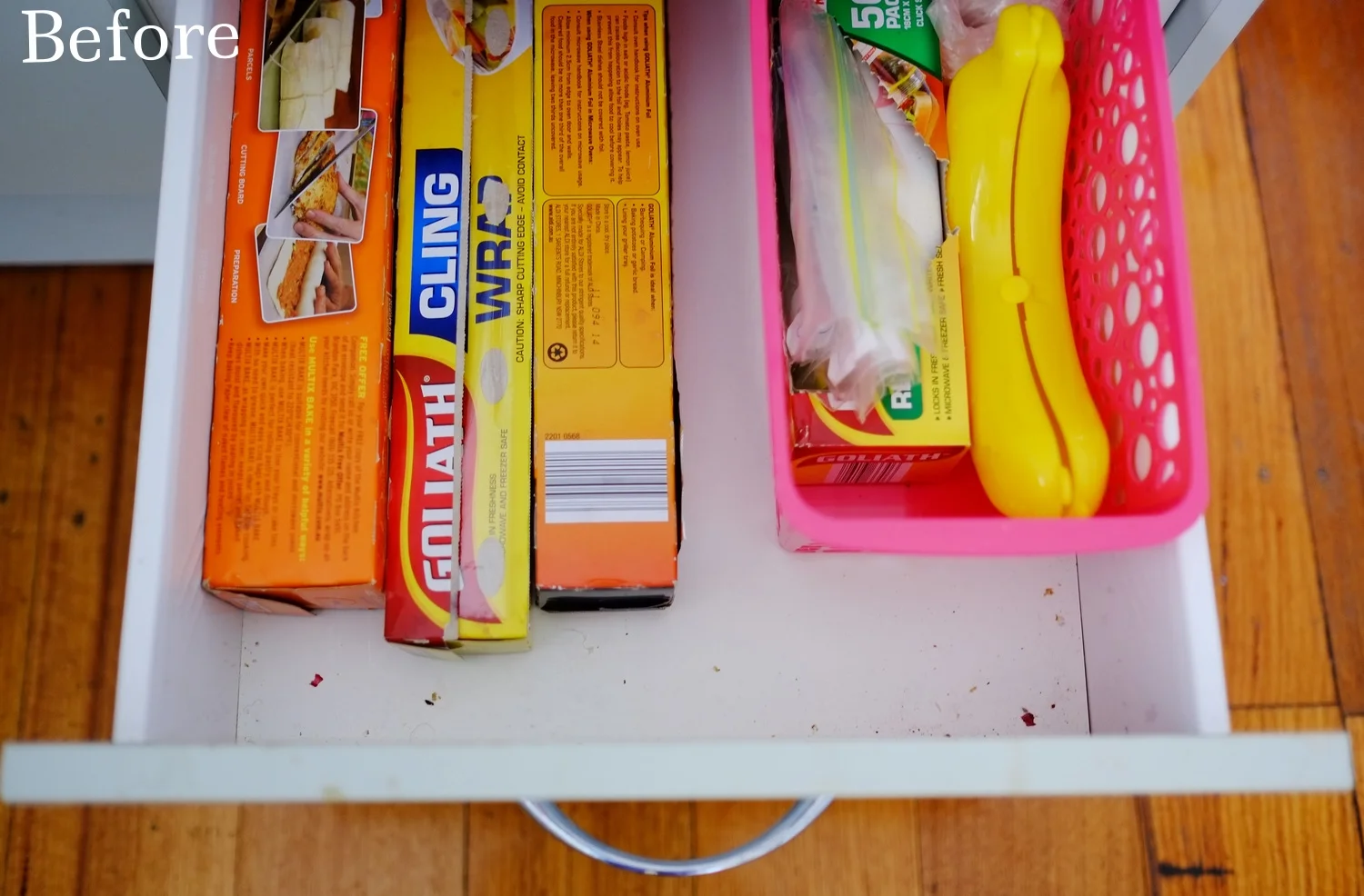 messy drawer