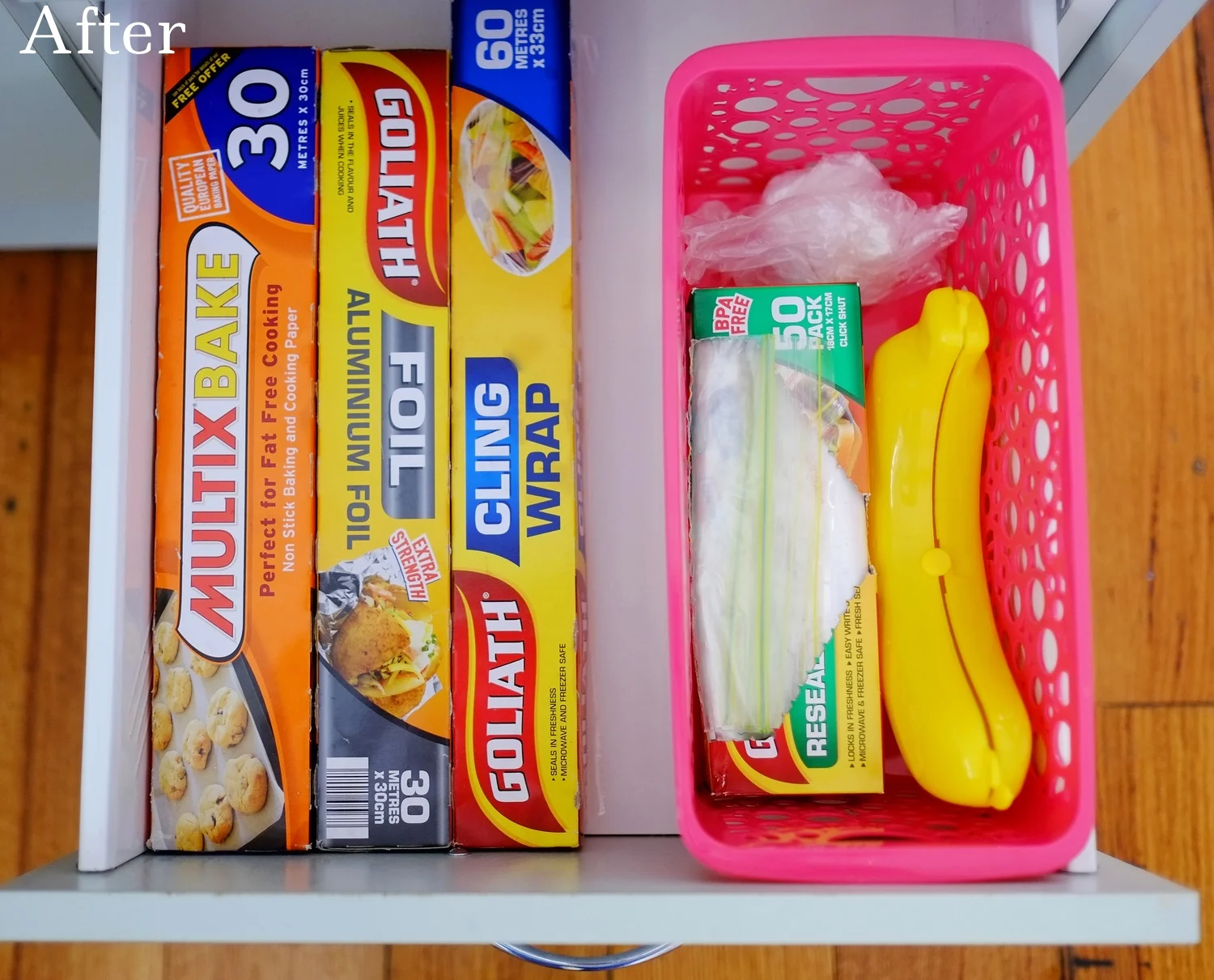 clean drawer