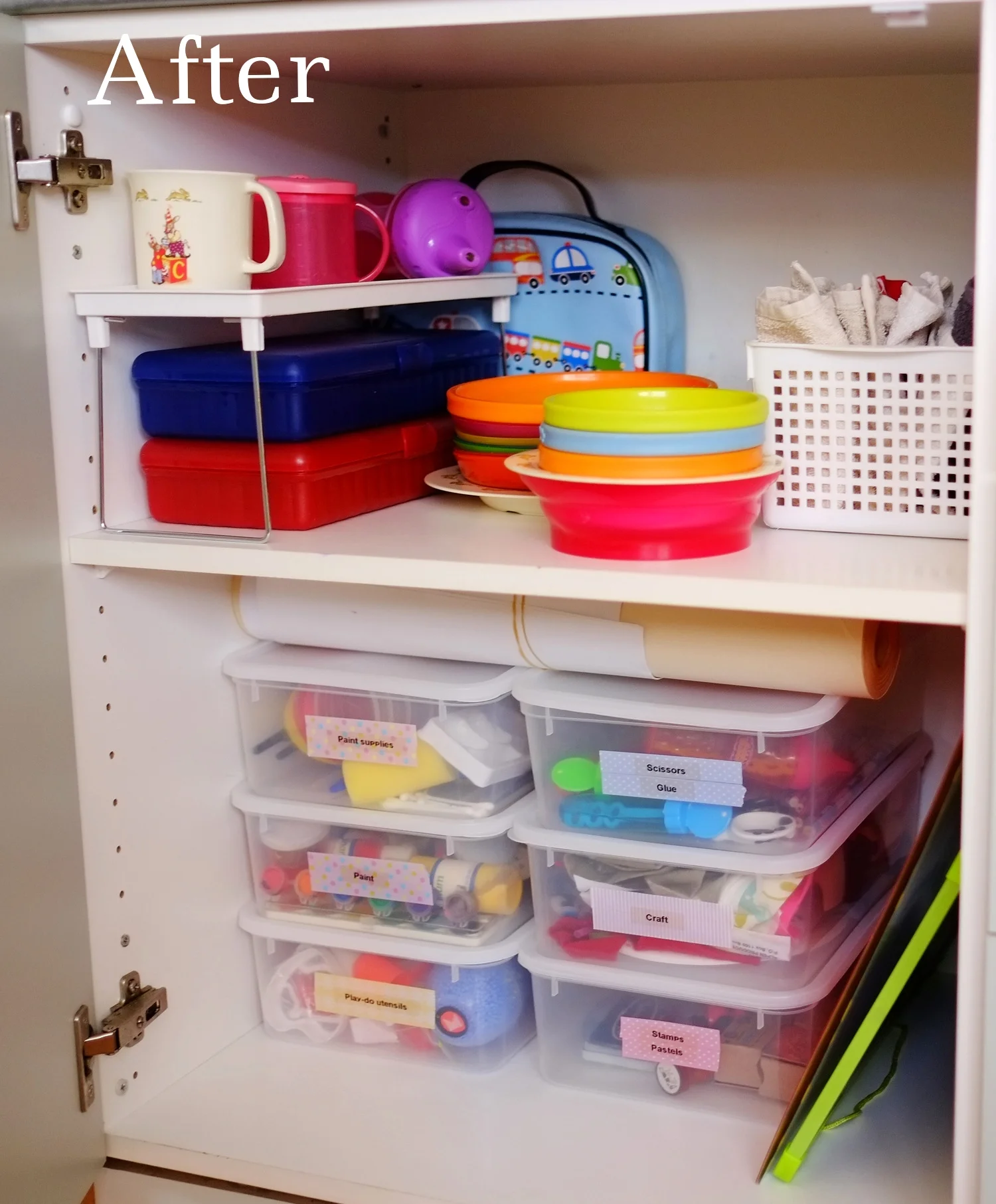 organised cupboard