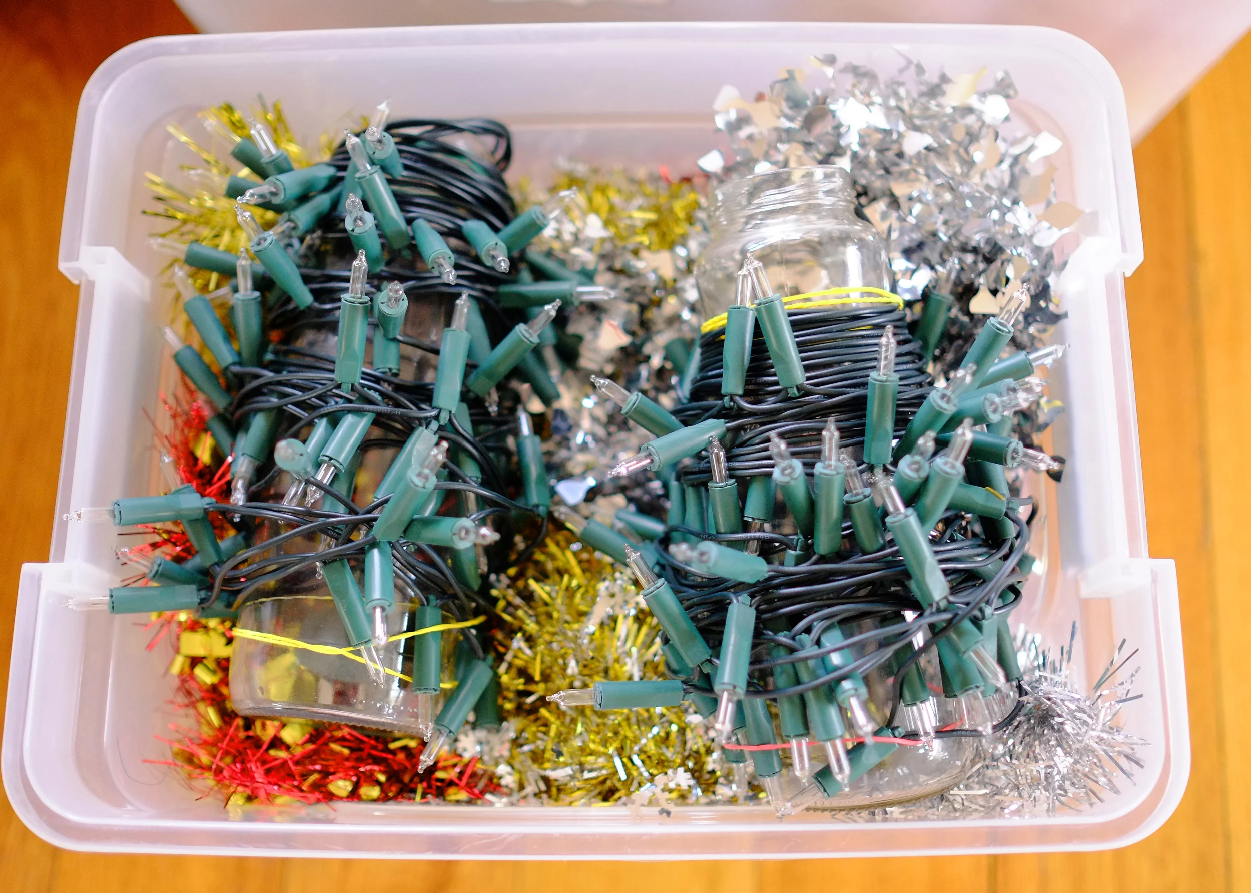 lights and tinsel