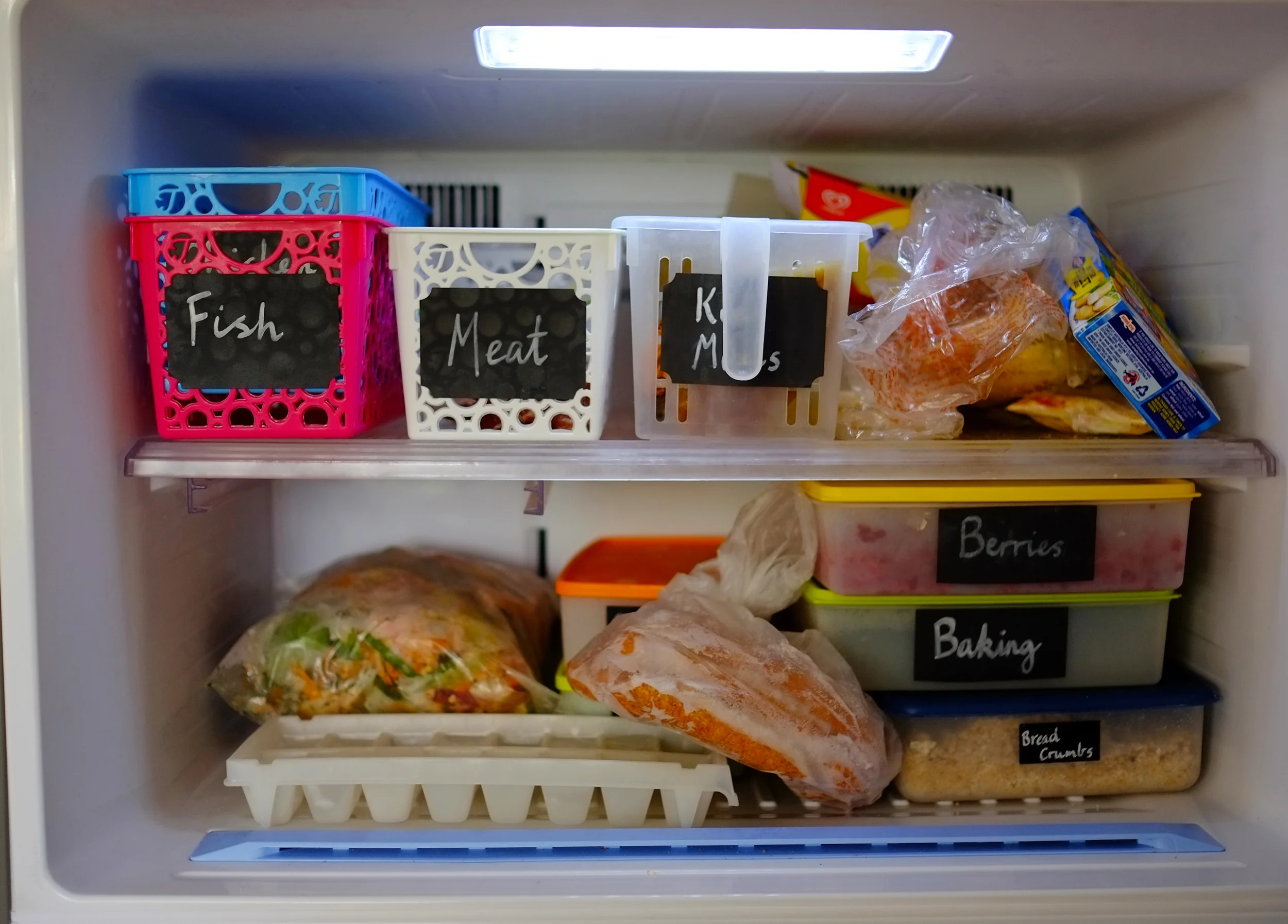 disorganised freezer