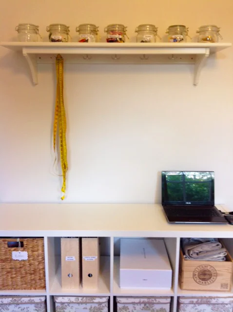 organised sewing space