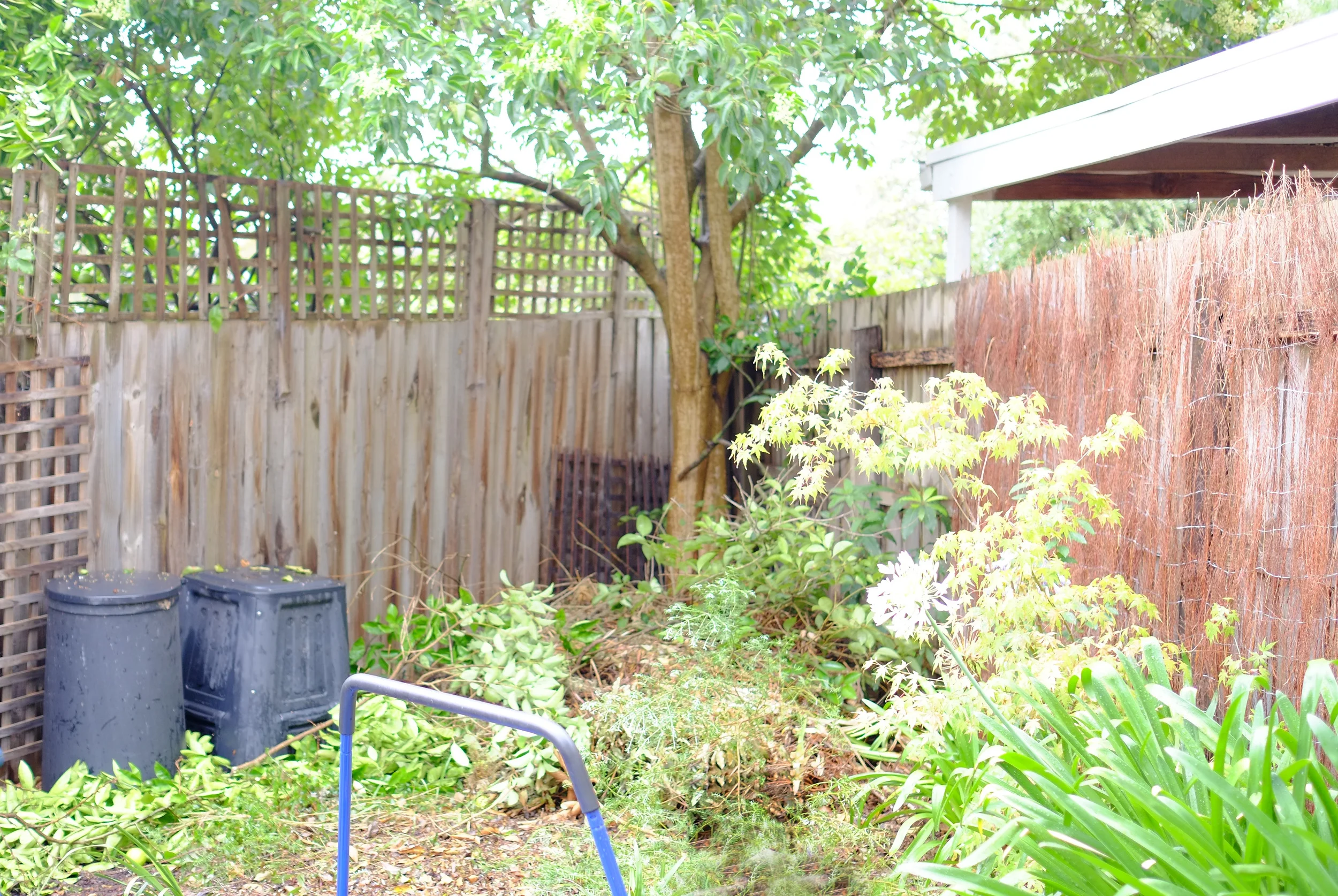 clearing green waste