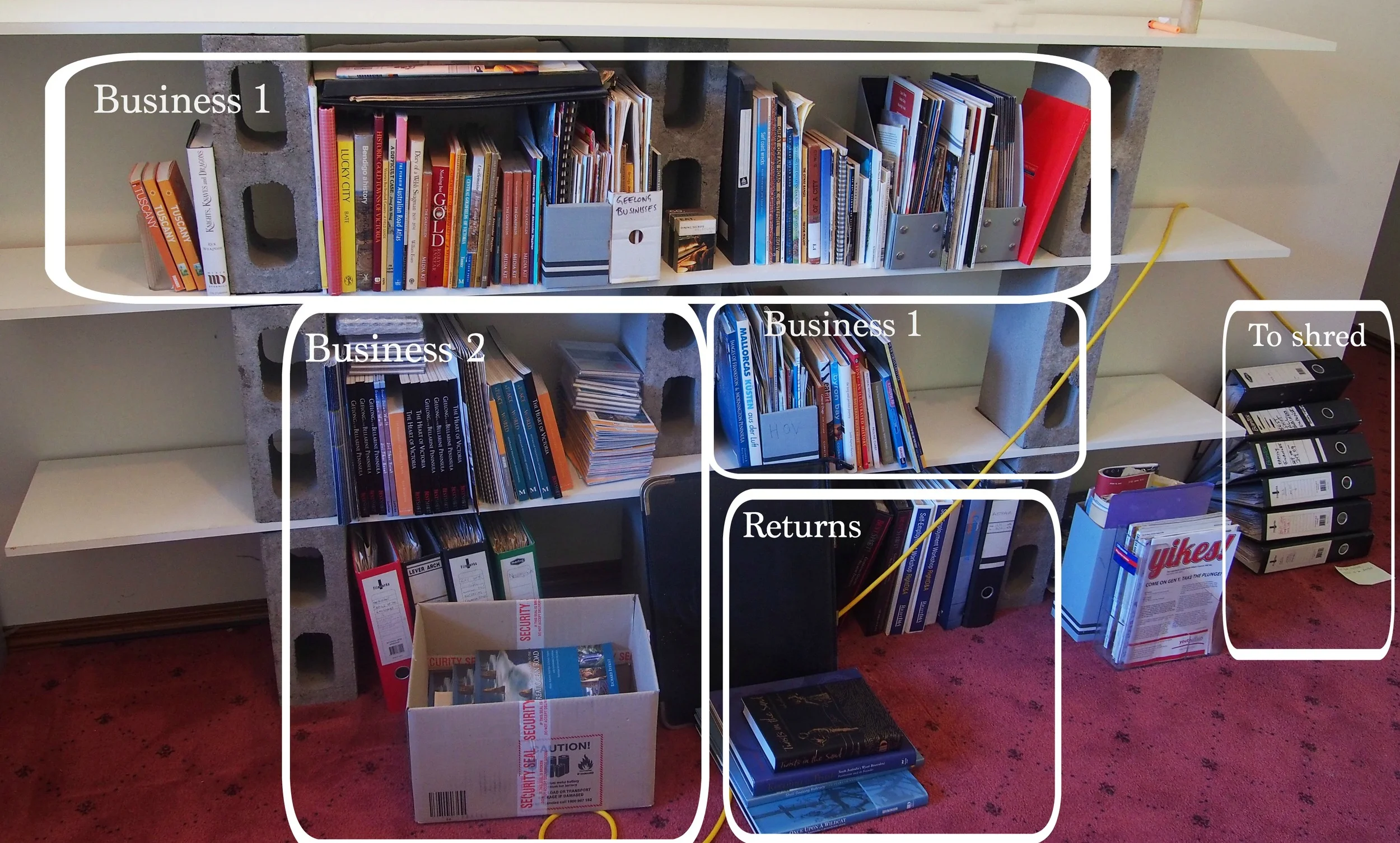 organising paper cluter