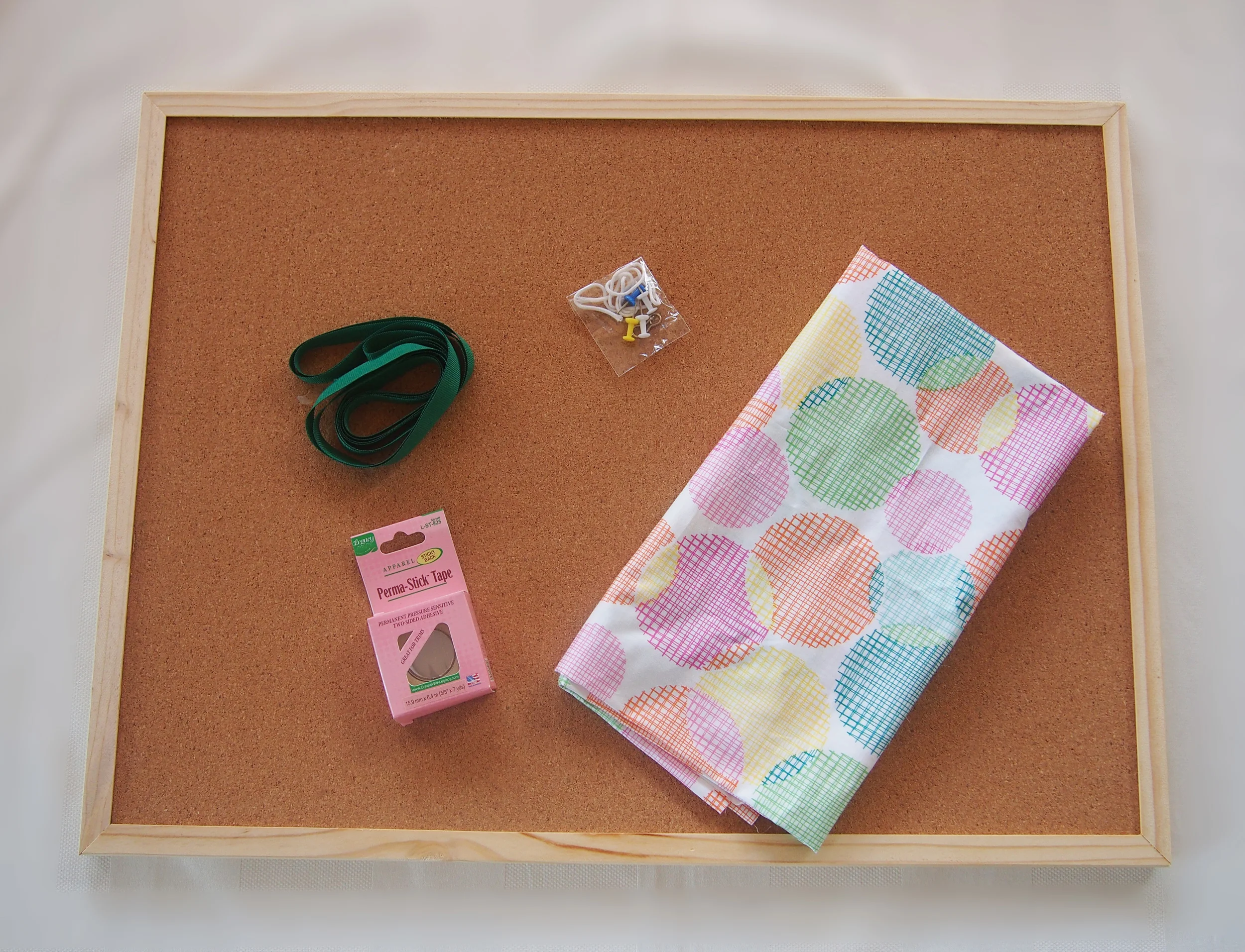 materials to cover cork board