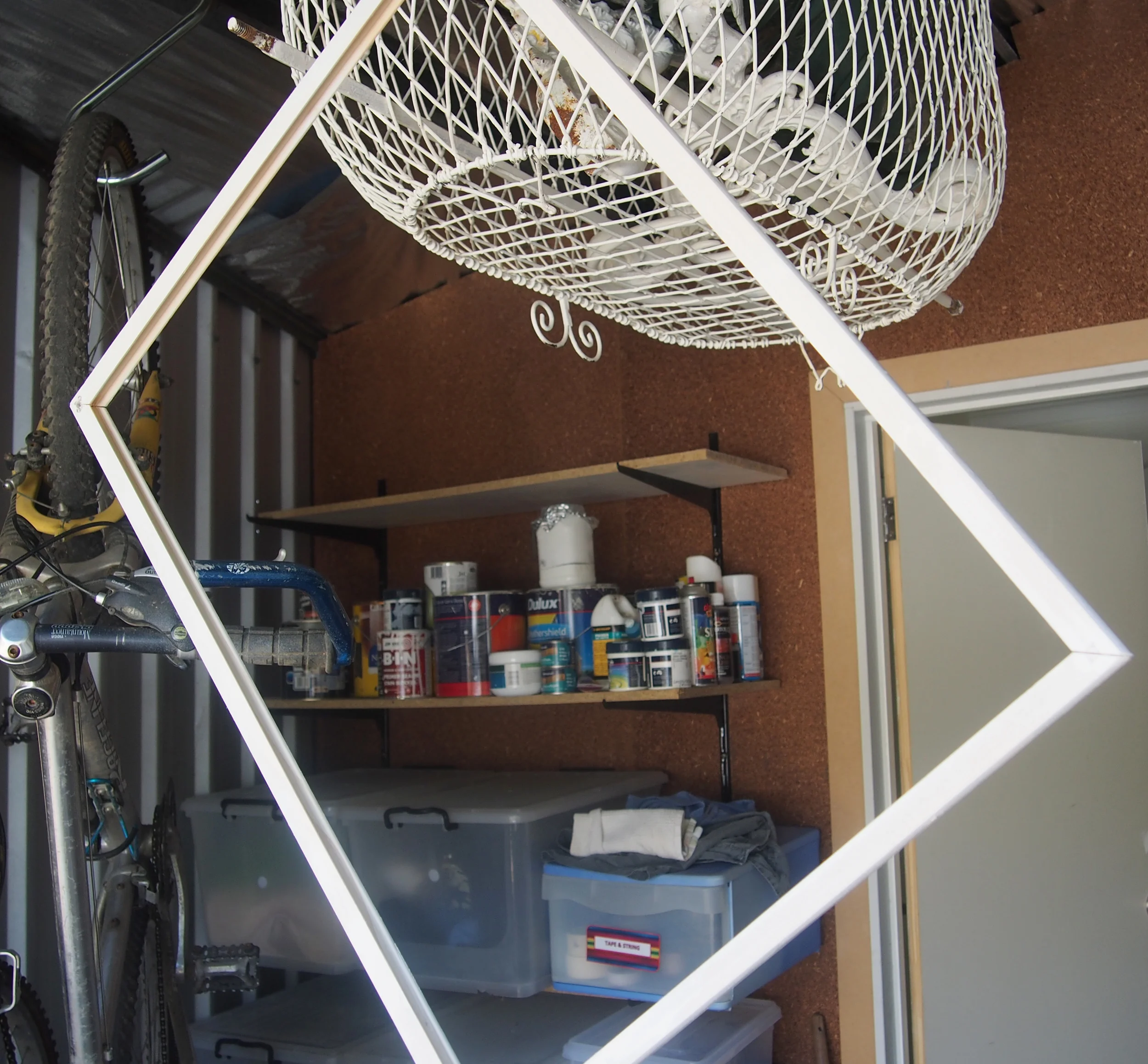 hanging painted frame