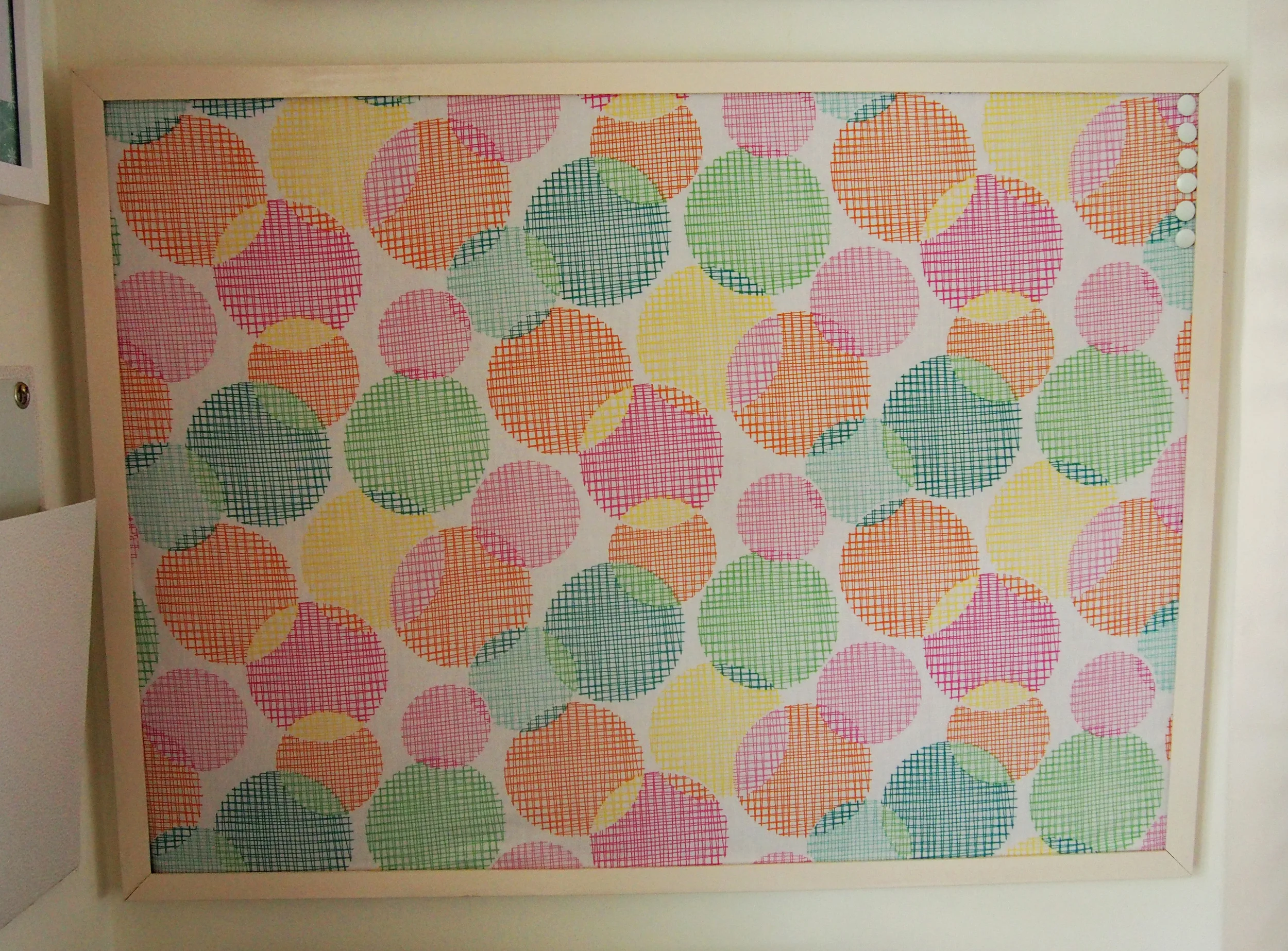 pins on cork board for hanging