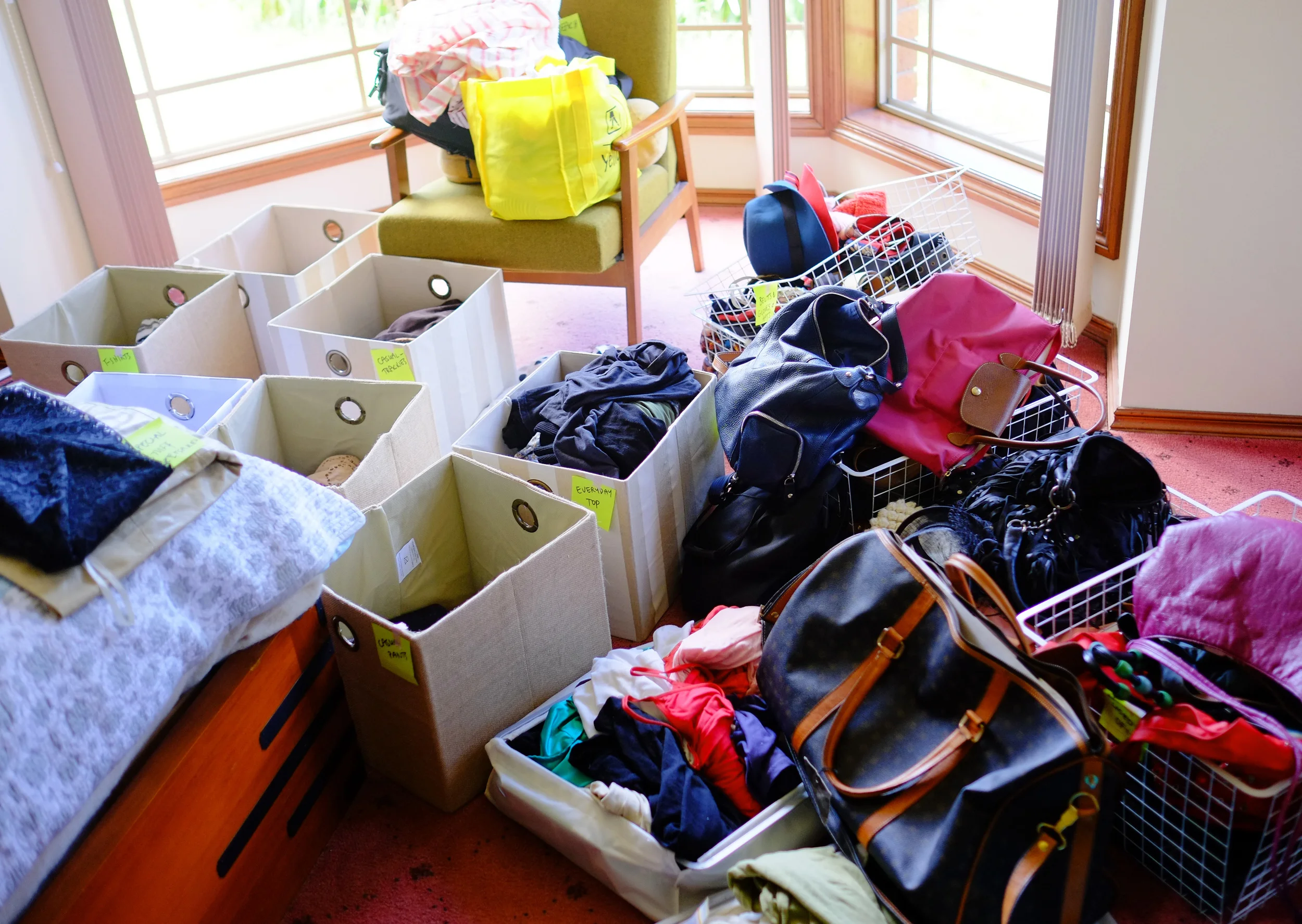 sorting boxes
