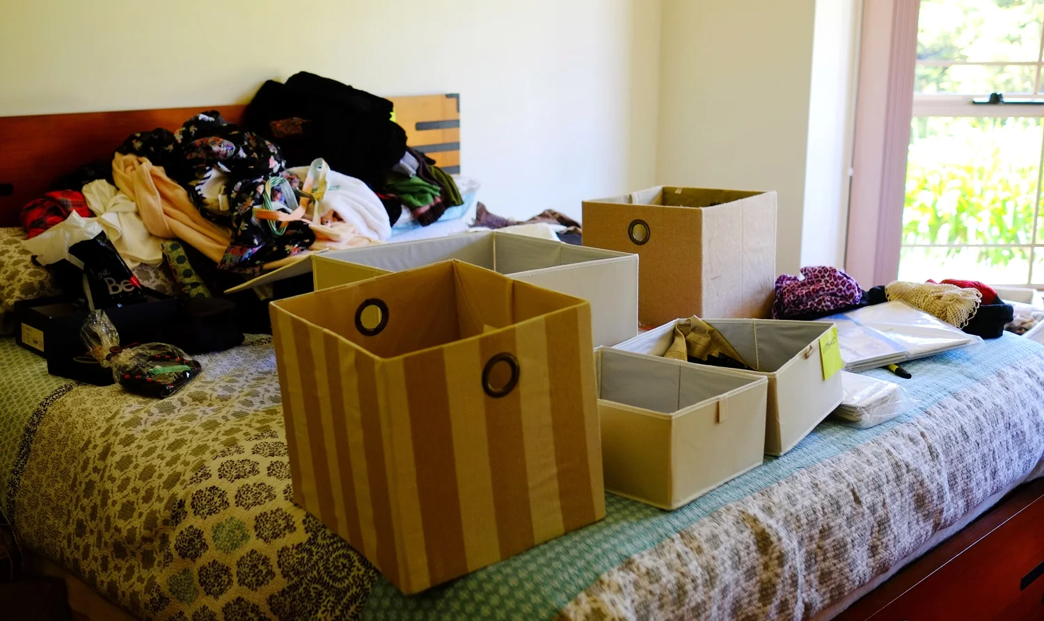 sorting and decluttering