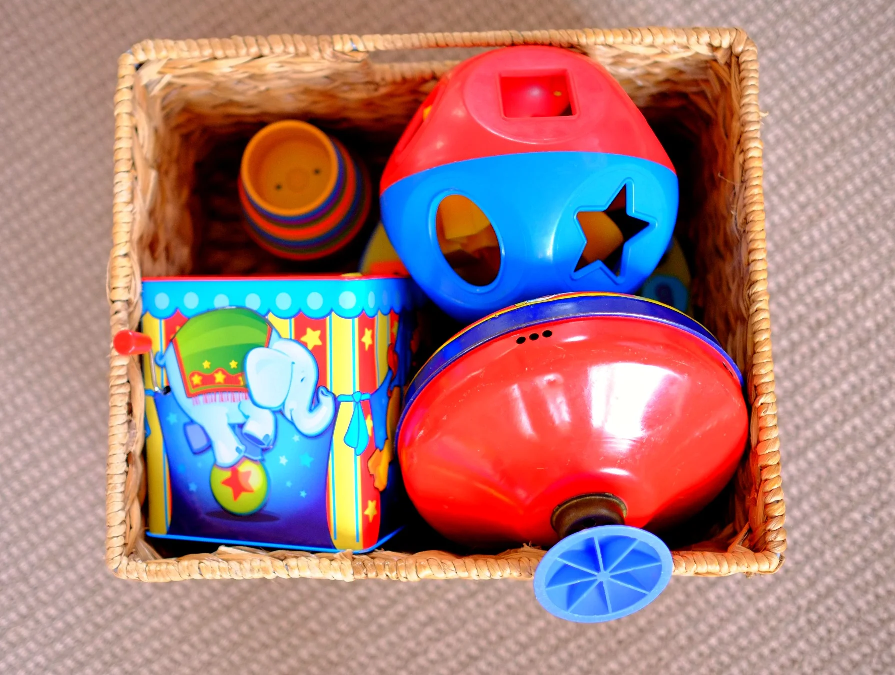 building toy basket