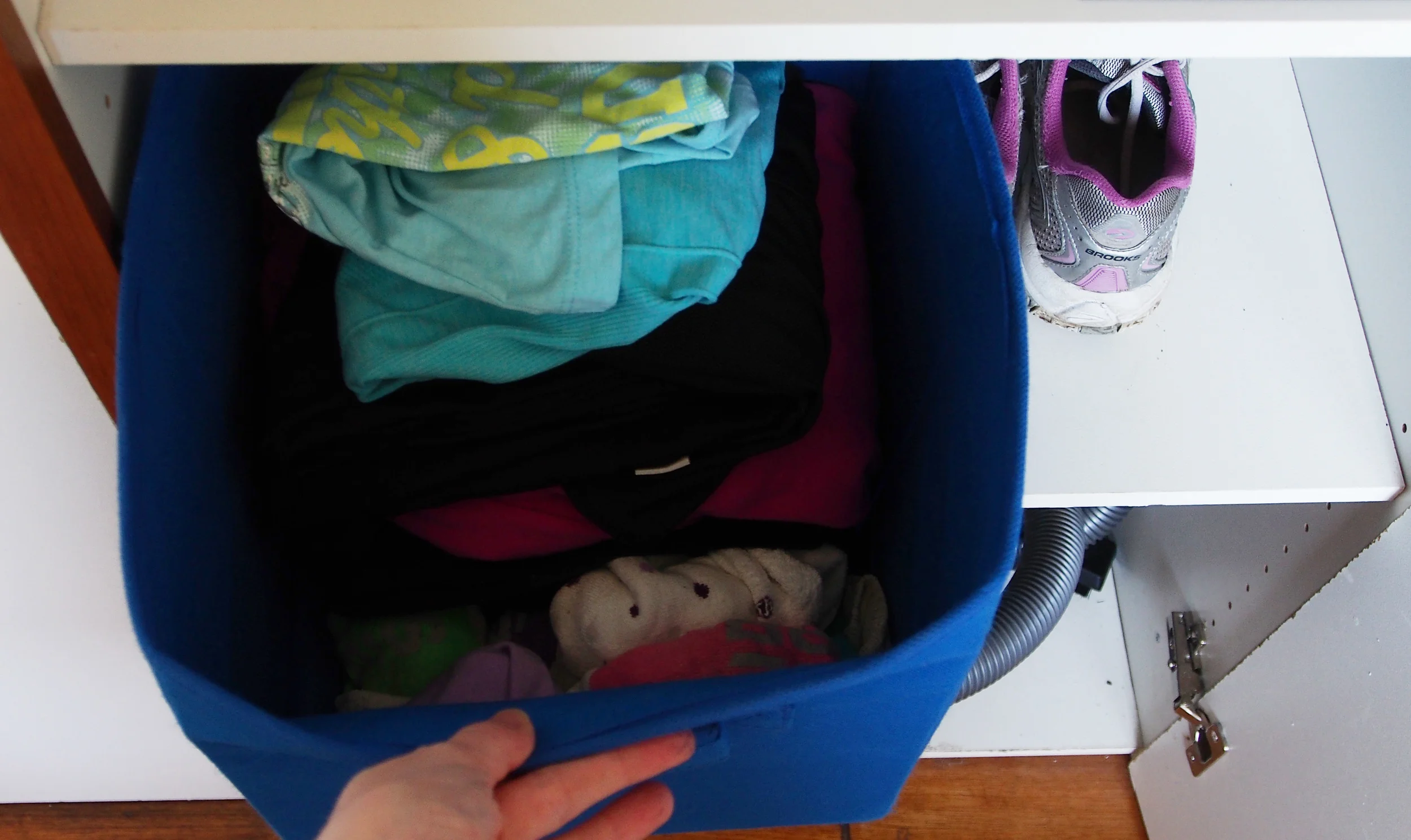 organised gym clothes