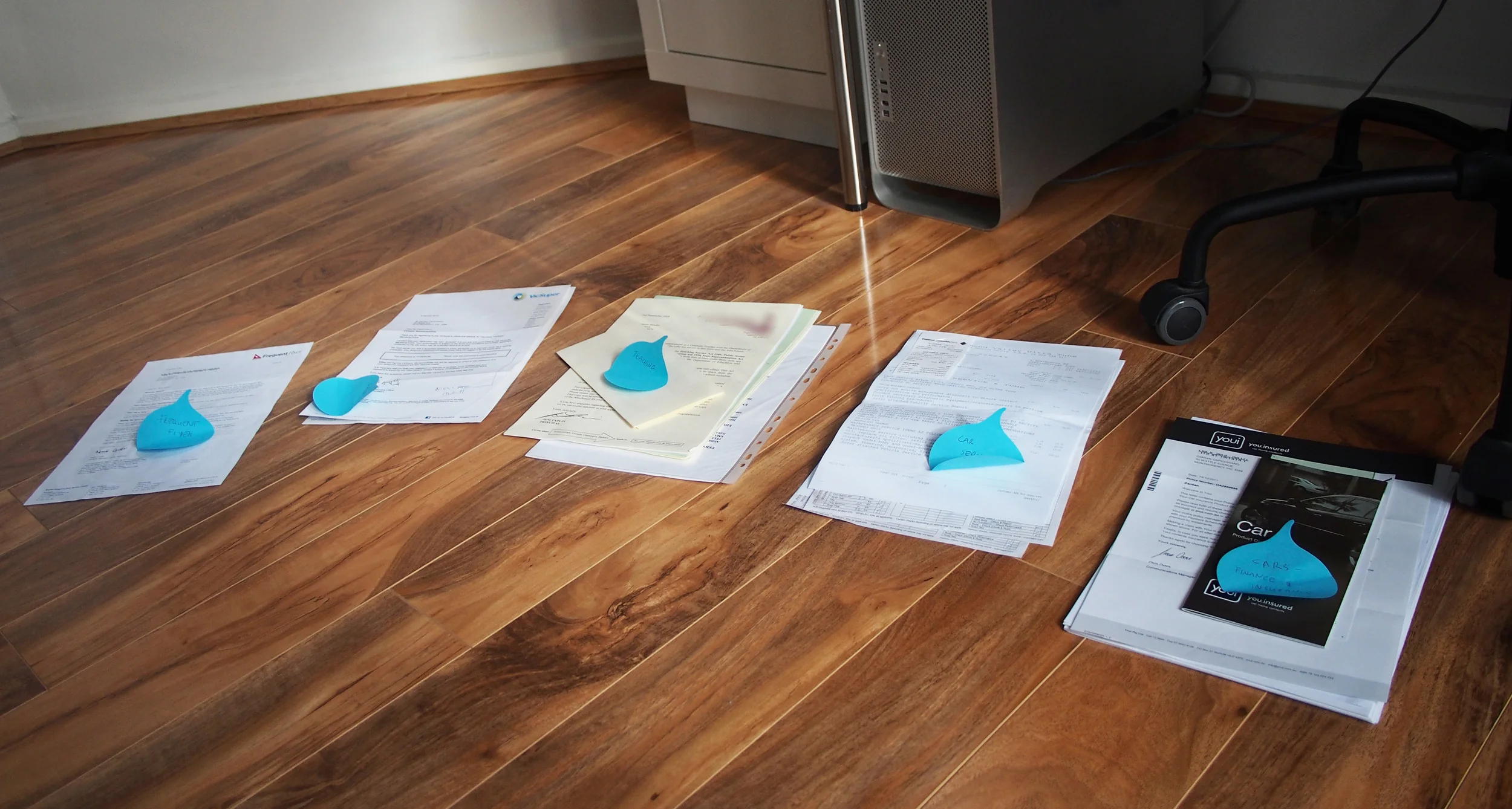 decluttering paperwork