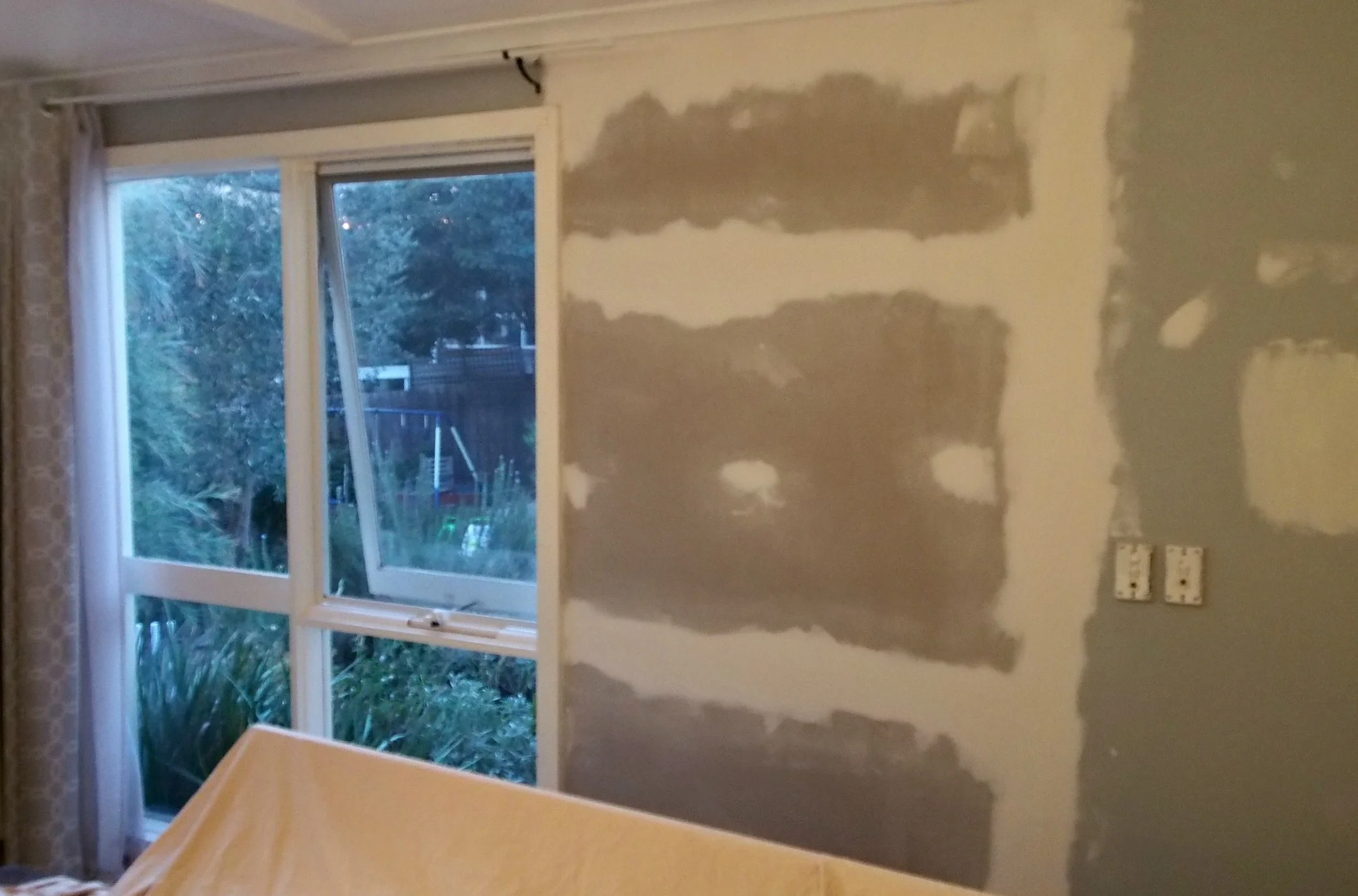 plastering