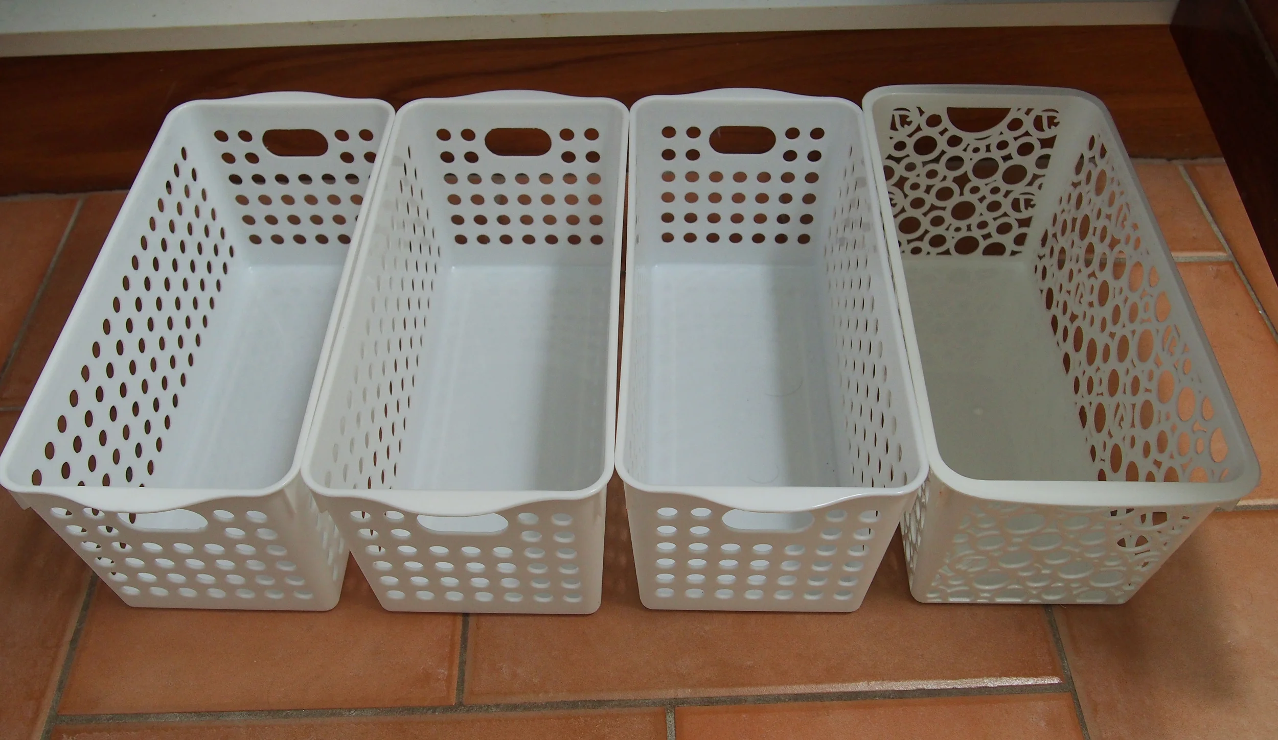 baskets storage solution for organising bathroom vanity