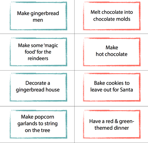70 activity ideas for your Christmas Advent Calendar-Blog | Home  Organisation-The Organised You