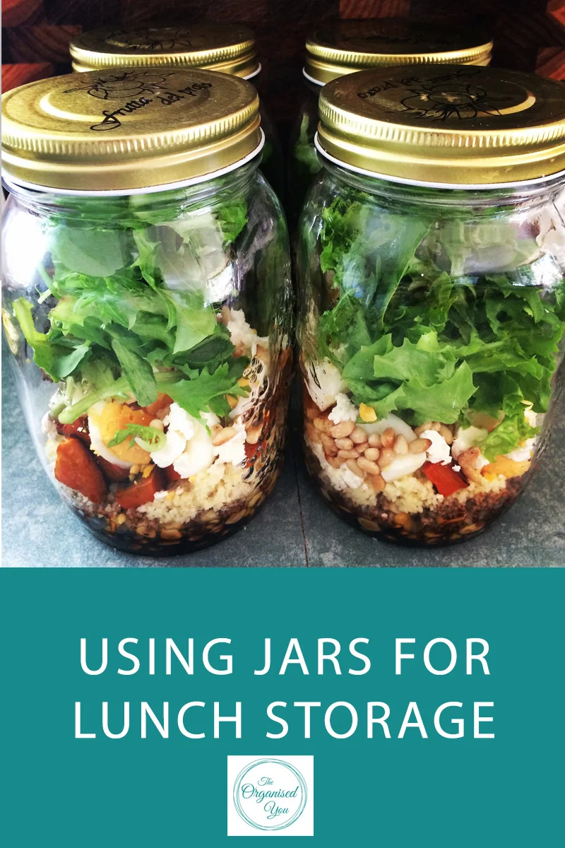 Using jars for lunch storage