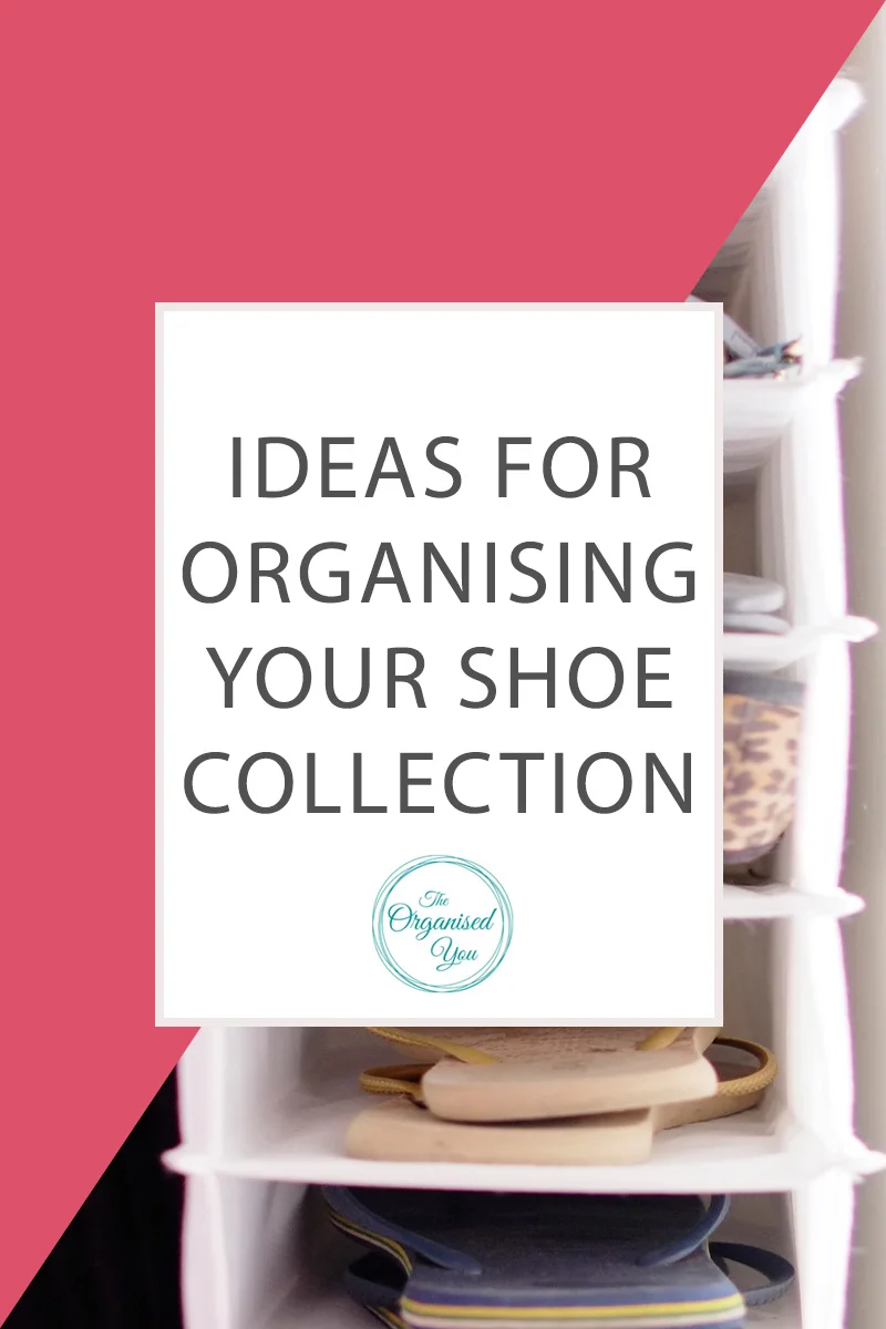 How to organise your shoe collection - there are heaps of great storage solutions for organising your shoe collection, including racks, shelf-organisers and boxes. Click through to read the full post on how we organise the shoes within our wardrobe
