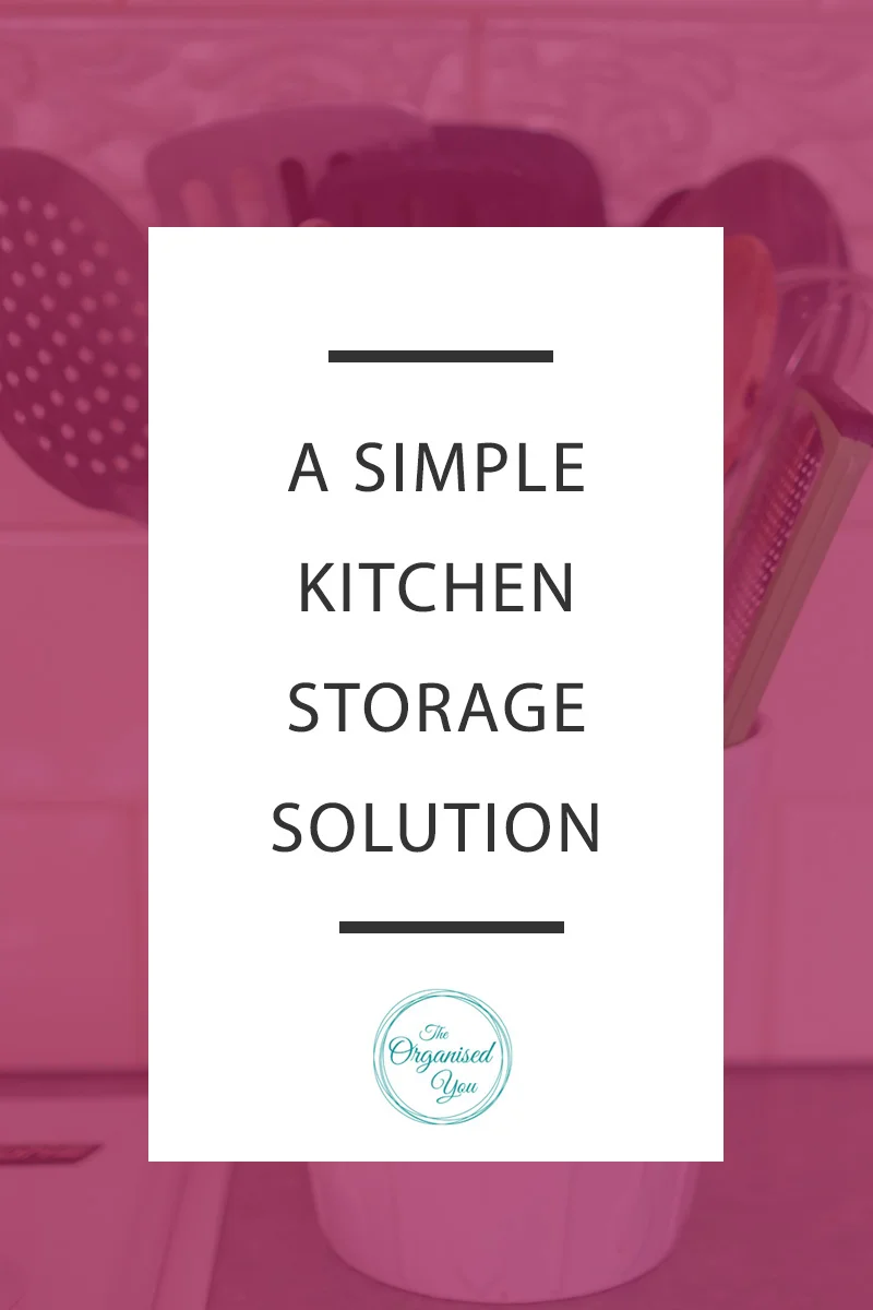 A simple kitchen storage solution