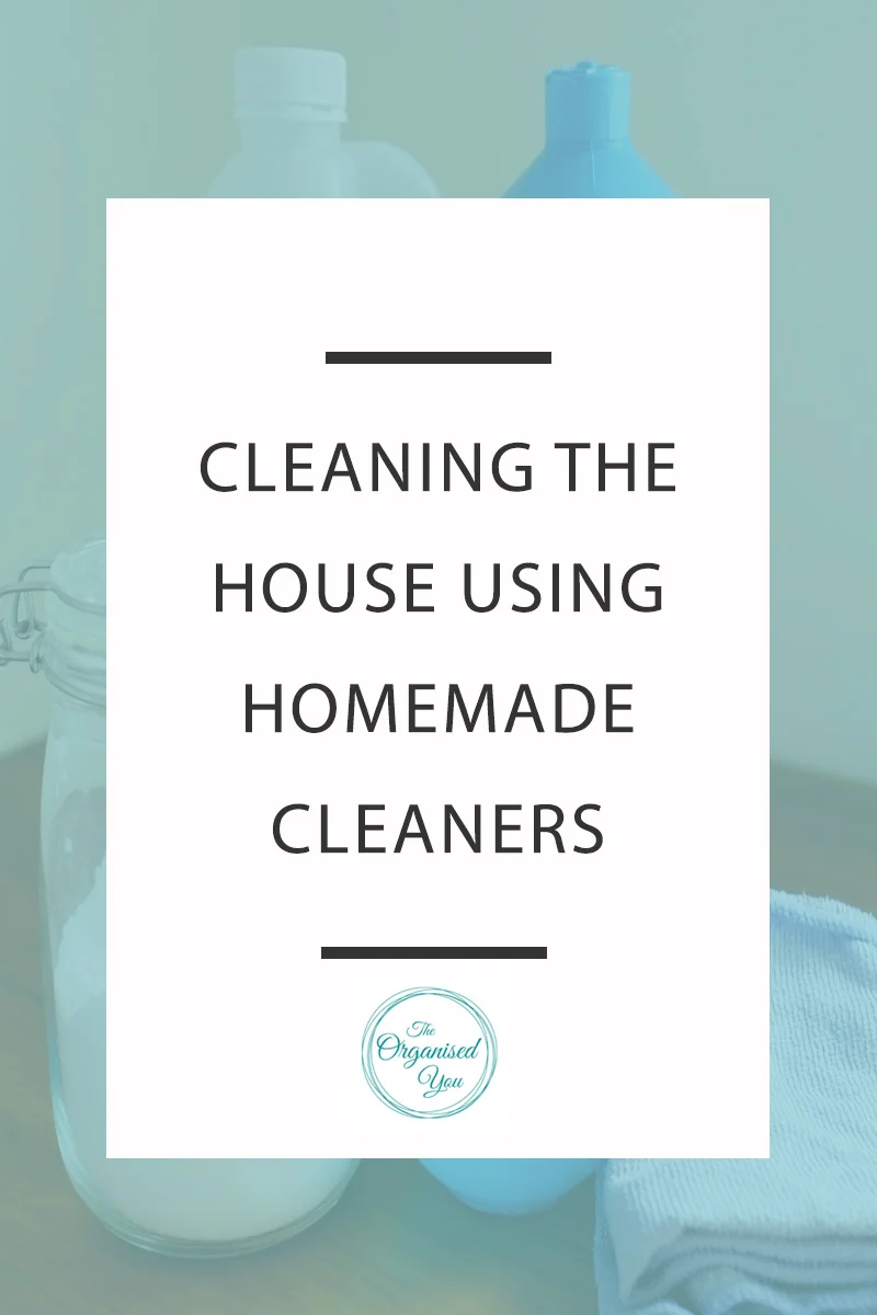 Cleaning the house using homemade cleaners