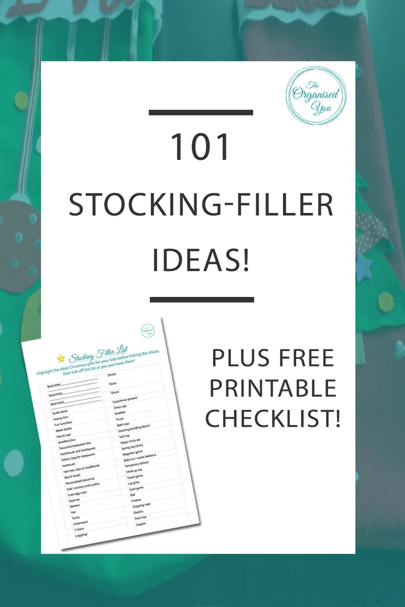101 Stocking-filler ideas - stuck for ideas for what to fill your kids' stockings with? Click through to grab the FREE checklist of 101 stocking-stuffer ideas! Use the guide as a checklist and guide when you're shopping, in order to stick to your budget and get the shopping done as quick as possible! 