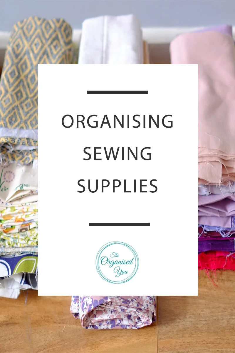 Organising Sewing Supplies - if you are a creative person, you know how important it is to keep your sewing and craft supplies organised so you can find exactly what you need and have everything accessible. Click through to read the full post on how I organised my sewing supplies in our new dresser.