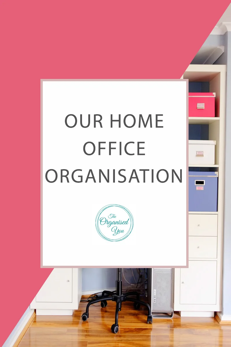 Our Home Office Organisation - do you work from home or have a home office? These rooms or spaces can often become cluttered and messy, especially if you have lots of paperwork. This post shows you step-by-step how I decluttered and organised our home office so that I could easily find what I was looking for, and everything had it's own place