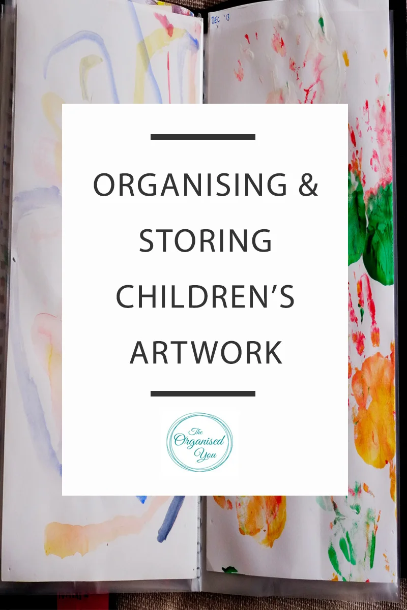 Organising and storing children's artwork