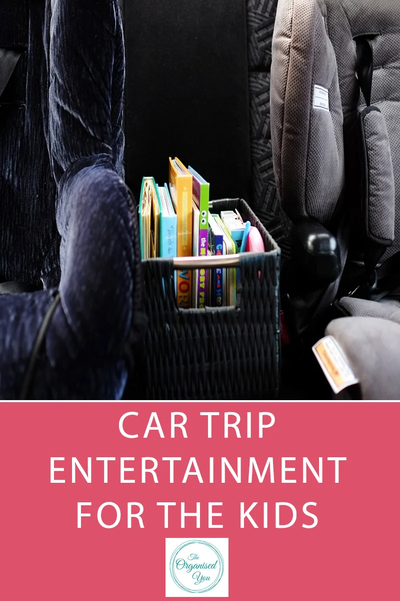 Car Trip Entertainment For Kids - keeping kids entertained on long (or even short!) journeys can sometimes be a challenge. Click through to read about the organised system I've set up in the car to keep the kids entertained....and relativelu quiet!