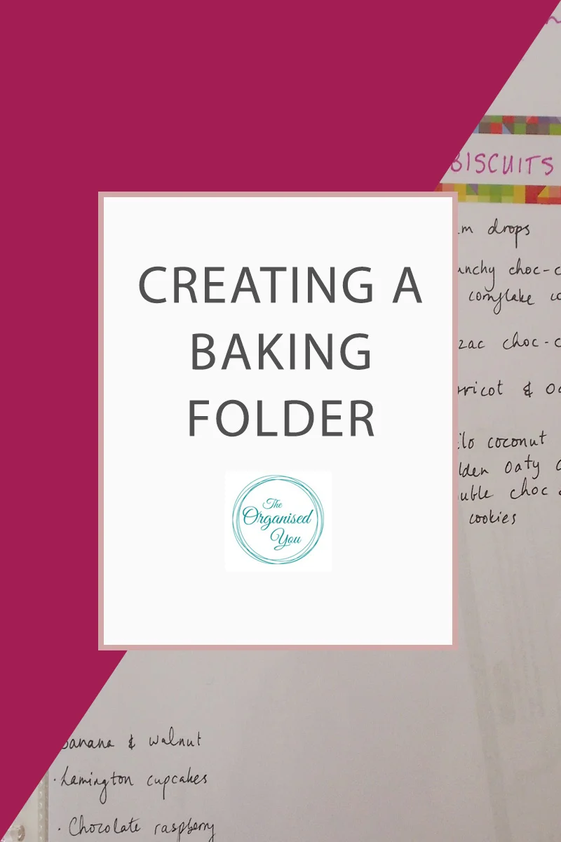 Creating a Baking Folder - if you enjoy doing a lot of baking, and get your recipes from the Web, it is sometimes easier to have them all in one, easy-to-access place so you can quickly refer to it. Click through to read how I created an organised baking folder with a collection of our favourite recipes, as well as links to all our favourites!