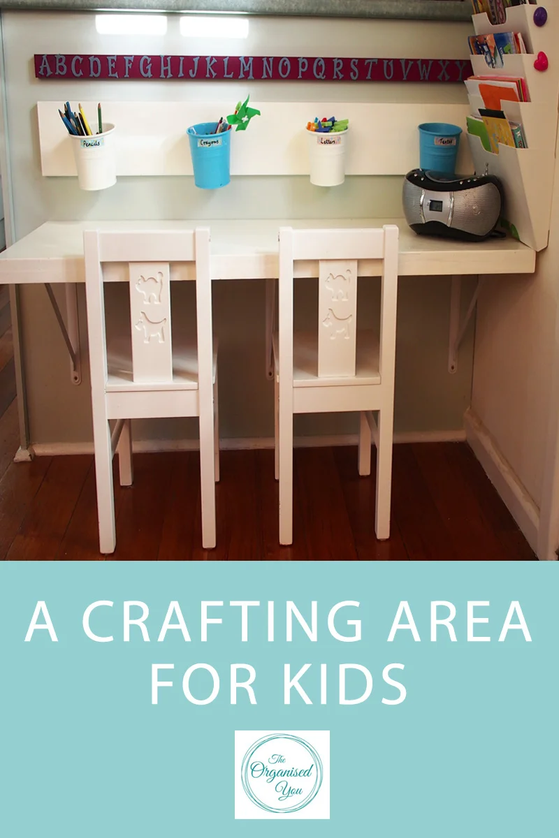 A crafting area for kids