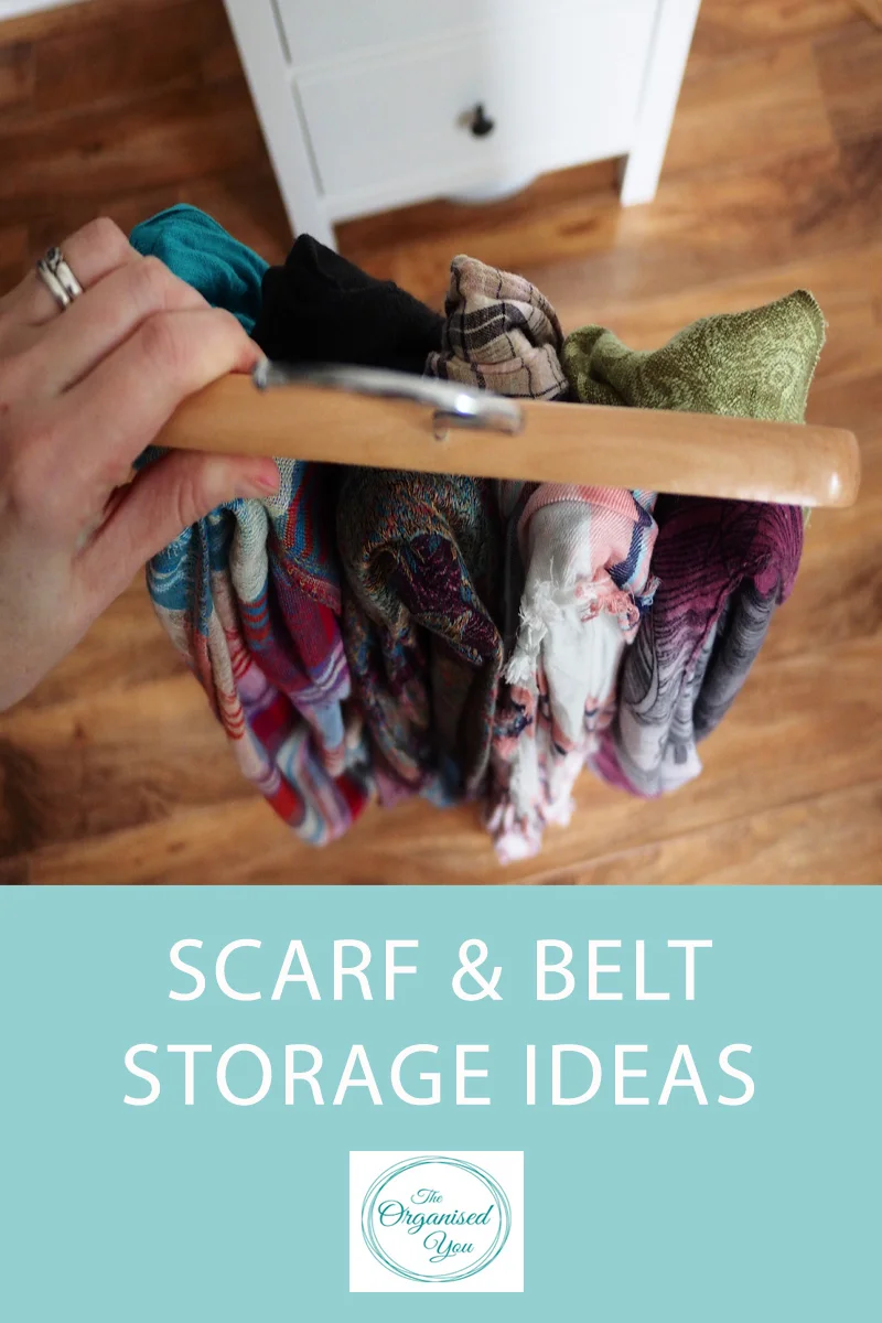 Scarf and belt storage ideas {Quick Tip}