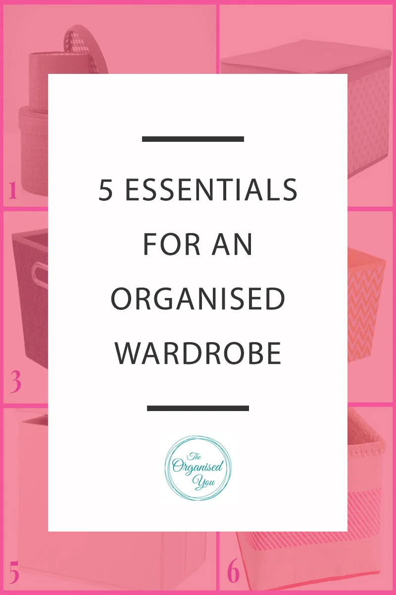 5 Essentials for an Organised Wardrobe - there are some products that are an absolute essential for keeping your wardrobe neat and organised. Click through to read the top 5 essentials for keeping your wardrobe enviably organised!