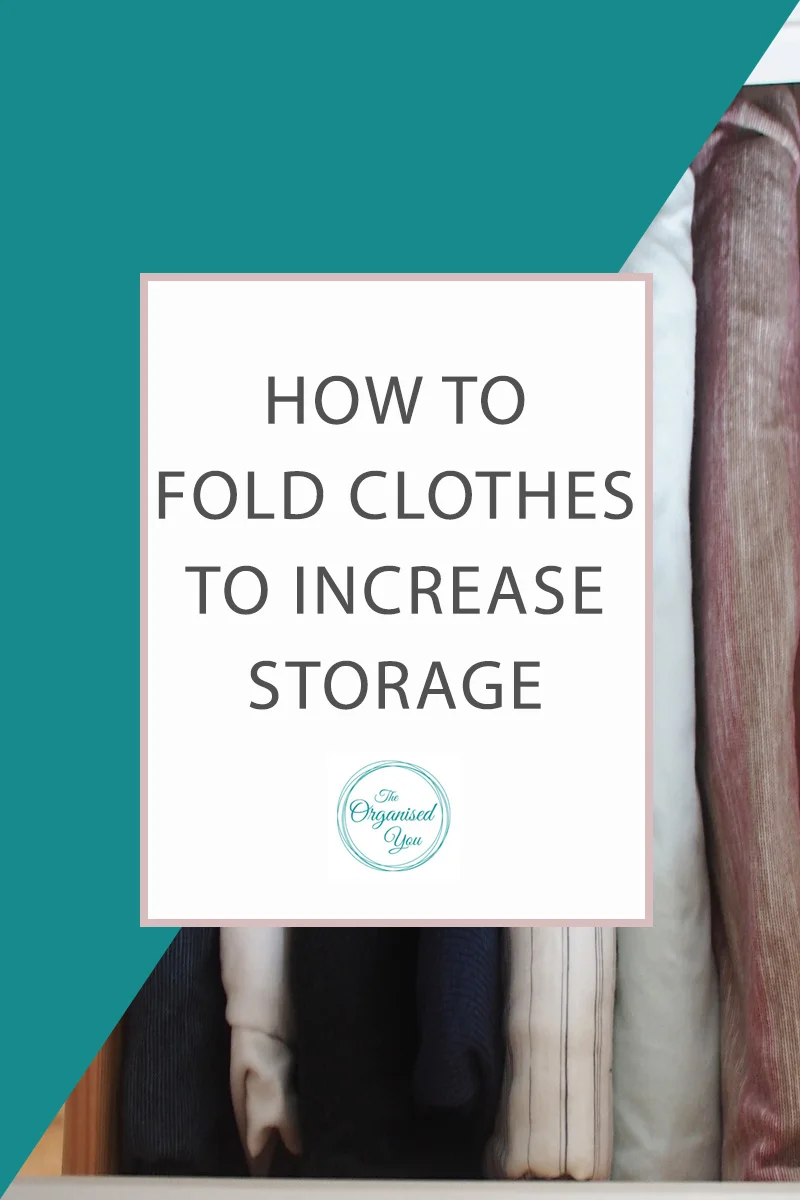 How to fold clothes to increase storage {Quick Tip}